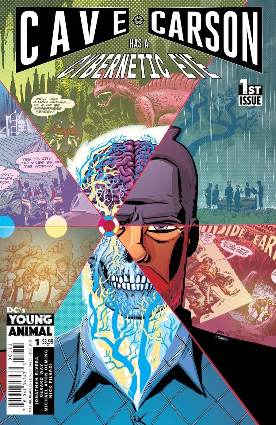 DC’s YOUNG ANIMAL “Cave Carson Has A Cybernetic Eye” 1 thru 12 + Rentier Variant