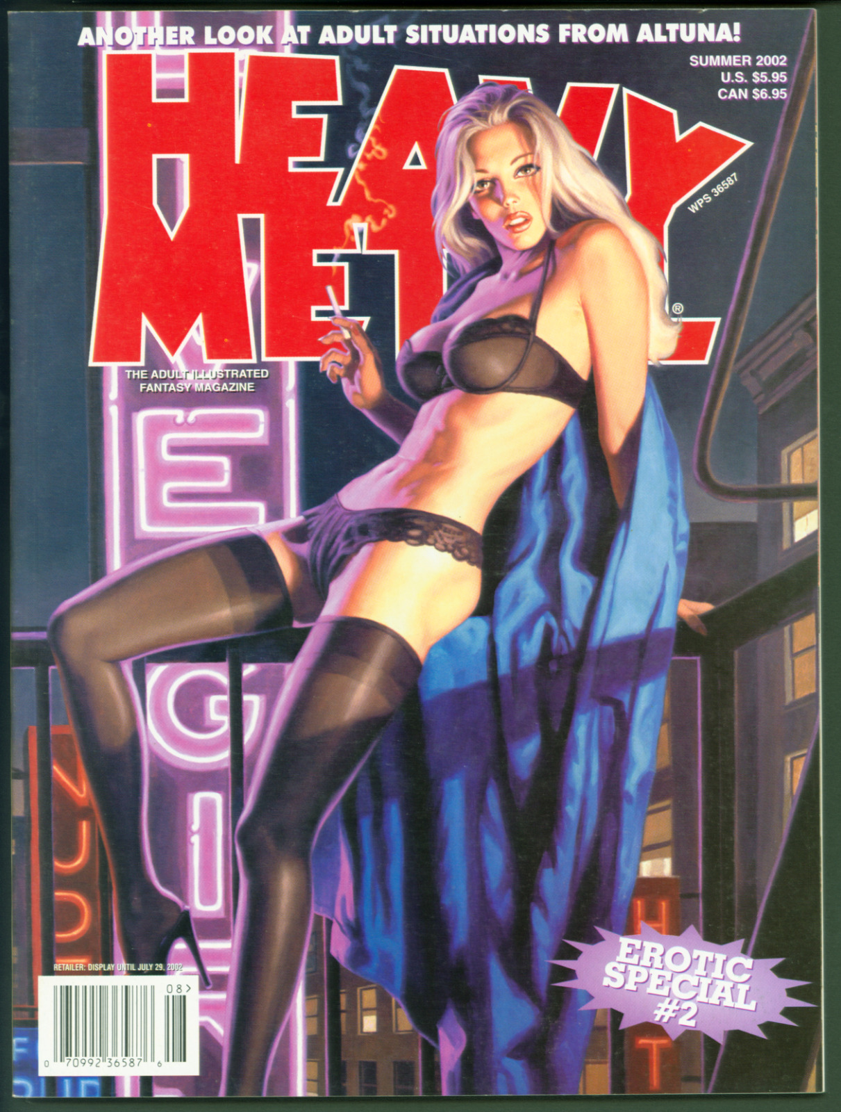 Vintage Heavy Metal Magazine Summer 2002 VF Greg Hildebrandt Cover Art