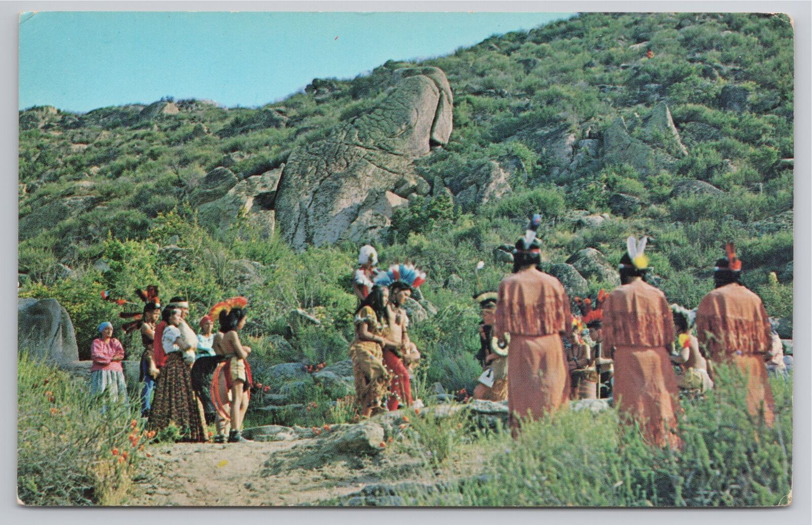 Postcard Native American Ramona Outdoor Play