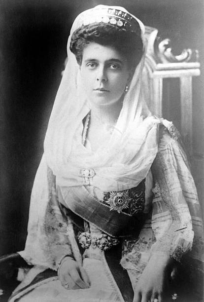 Portrait of Grand Duchess Helene of Russia, wife of Prince Nicolas - Old Photo 1