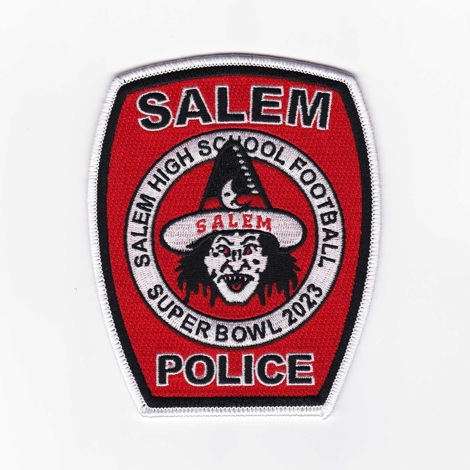 Massachusetts - Salem Police Witch City Salem High School Super Bowl 2023 Patch