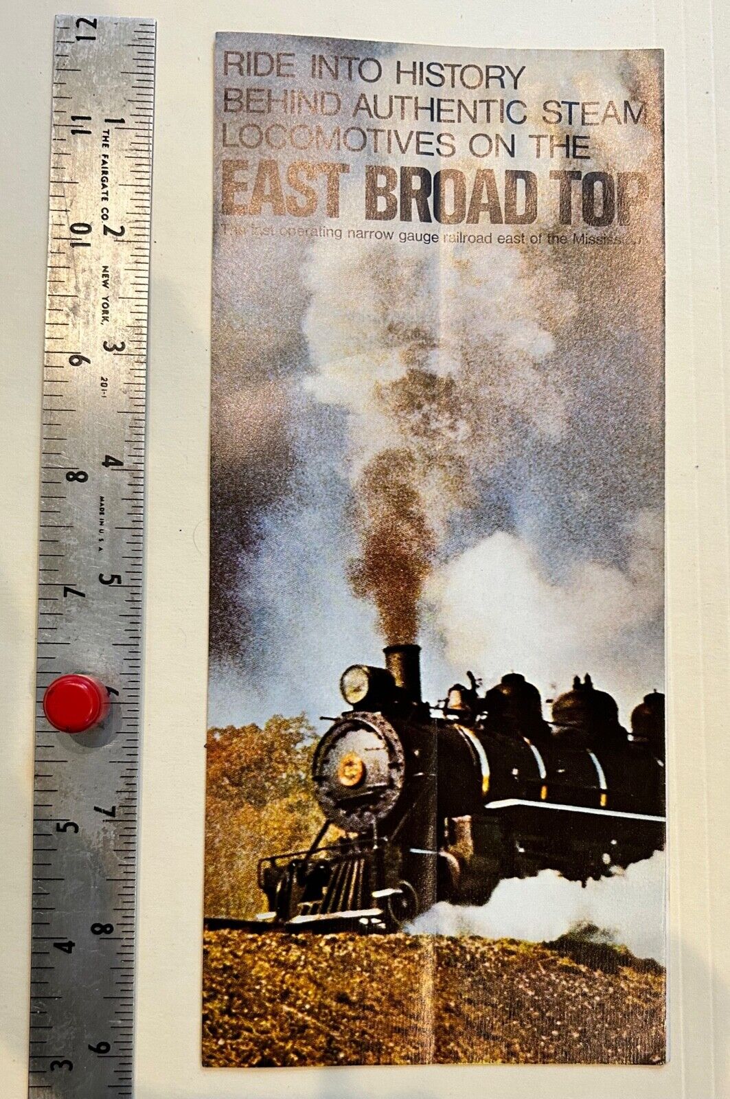 Vintage 1966 East Broad Top Railroad Operating Schedule
