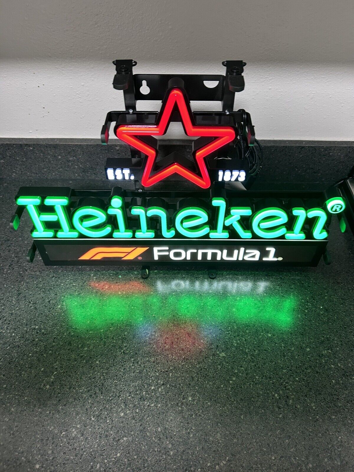 Heineken Beer Brand New LED Sign Formula 1 F1 Sign NEW in BOX Works 22x18