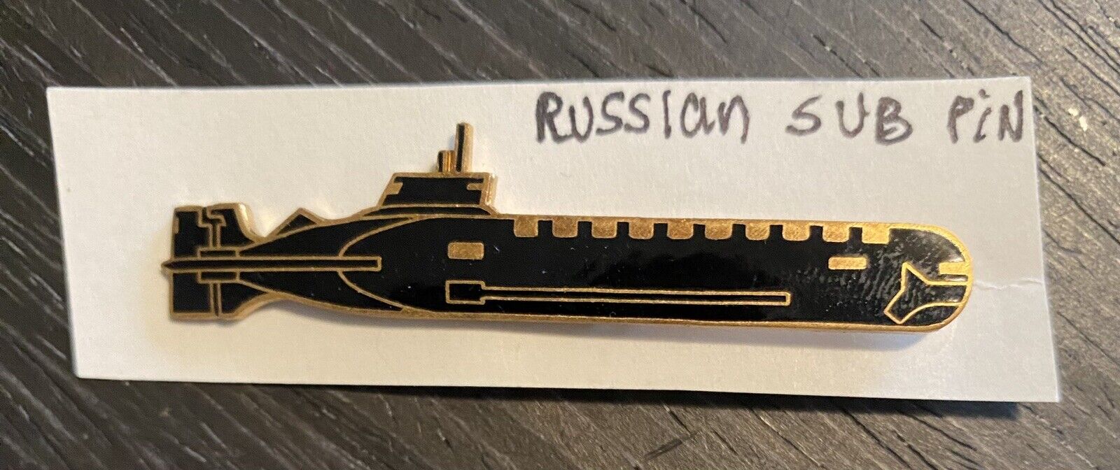 Vintage Russian Navy Attack SUBMARINE SQUADRON Pin Badge Northern Fleet