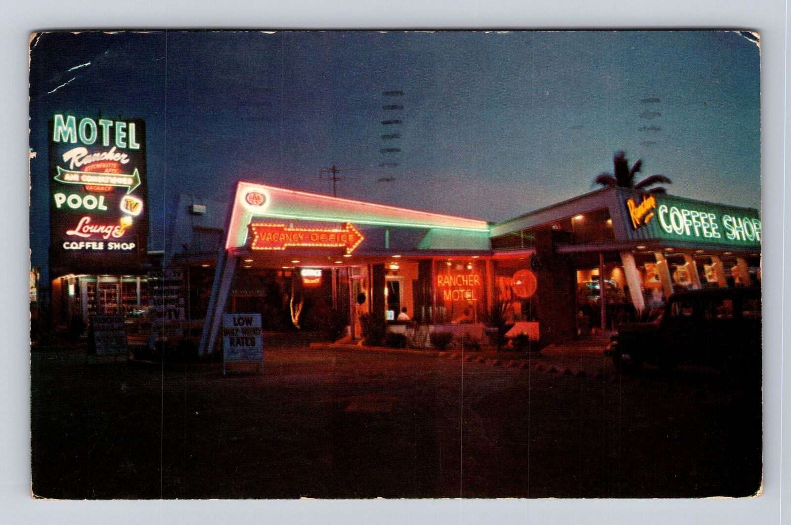 North Miami FL-Florida, The Rancher Hotel Advertising, Vintage c1957 Postcard