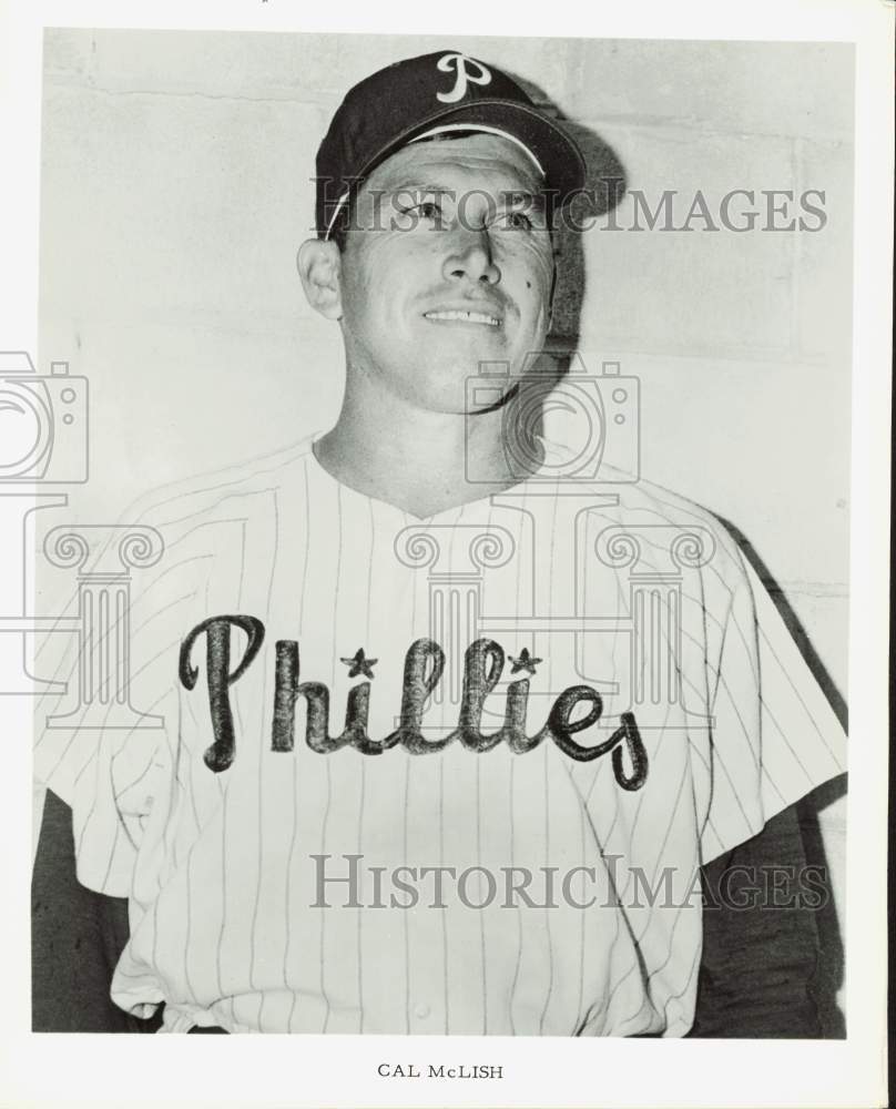1963 Press Photo Cal McLish, Pitcher, Philadelphia Phillies Baseball Team