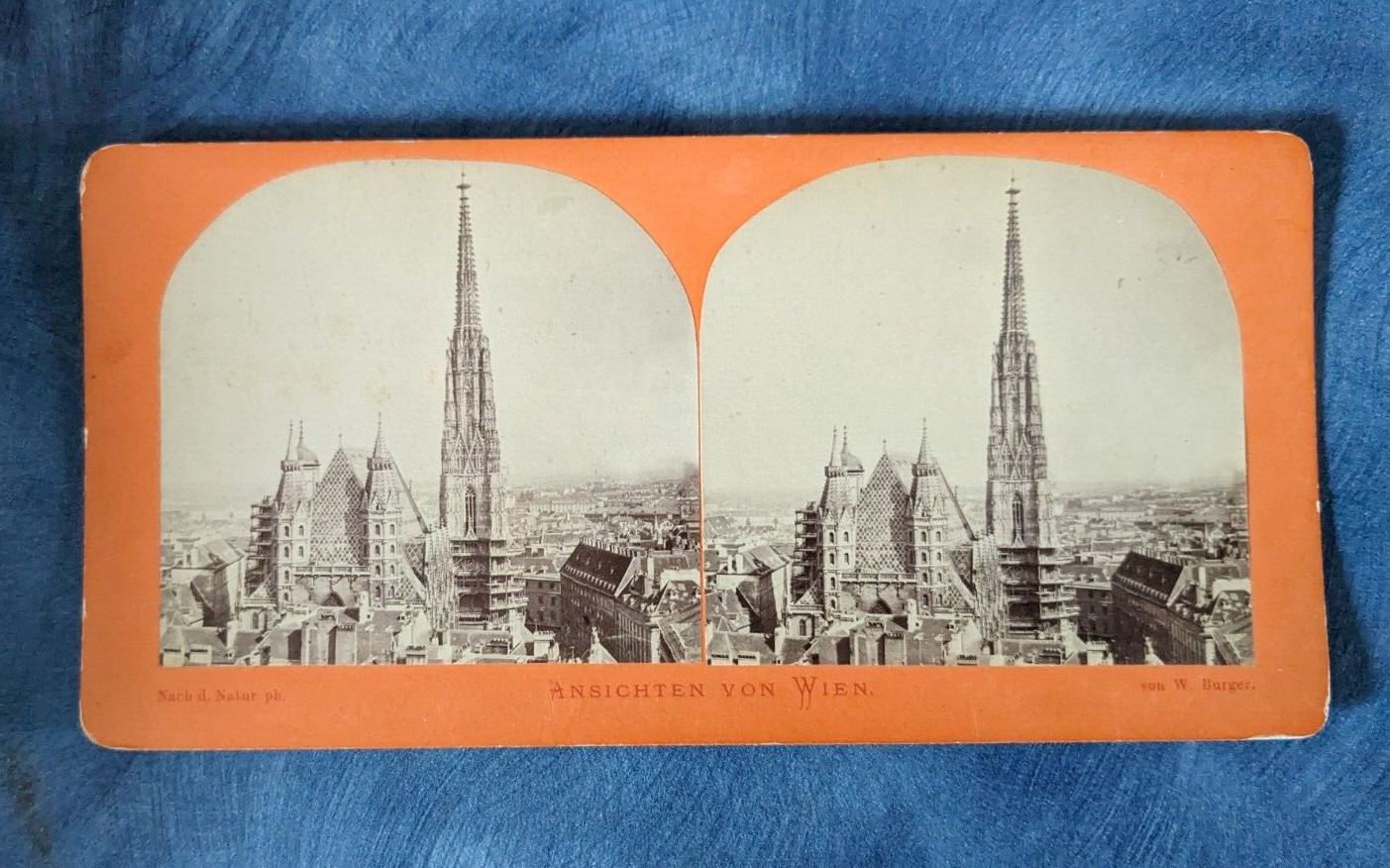St. Stephen's Cathedral With Scaffolding Vienna Austria Stereoview