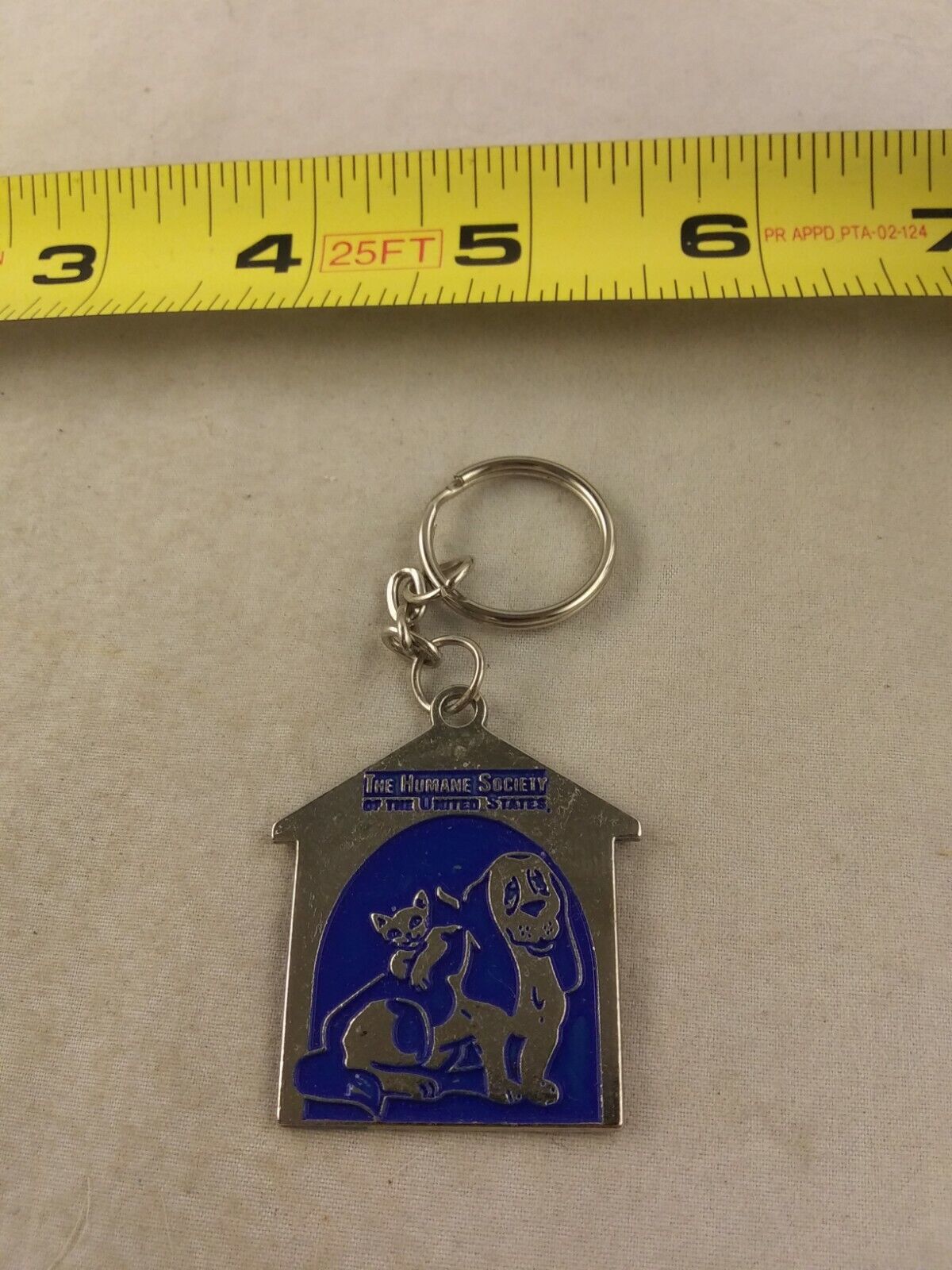 Vintage Humane Society Keychain Key Chain Key Ring Fob Hangtag *QQ78
