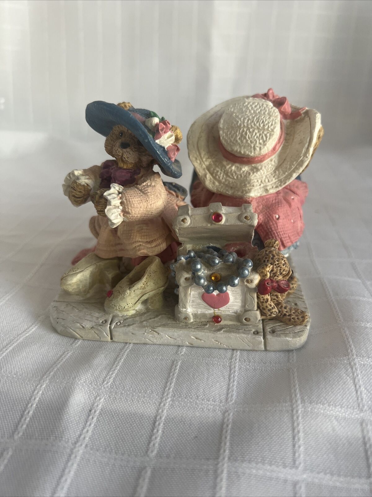 Vintage Teddy Bears Dressing up Figurine 1994 #2A12 - Mercuries USA Resin 