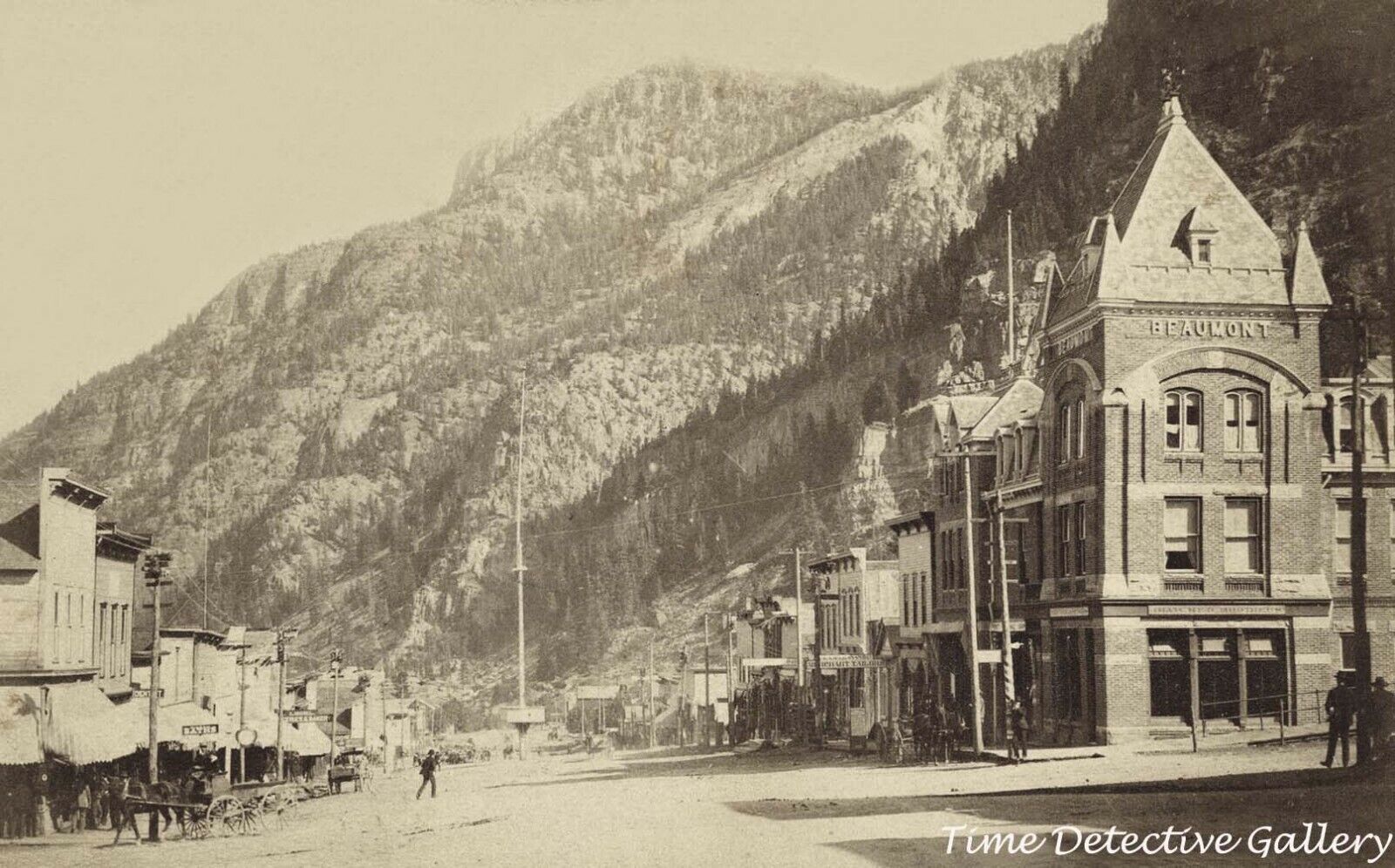 Main Street, Ouray, Colorado - 1880s - Historic Photo Print