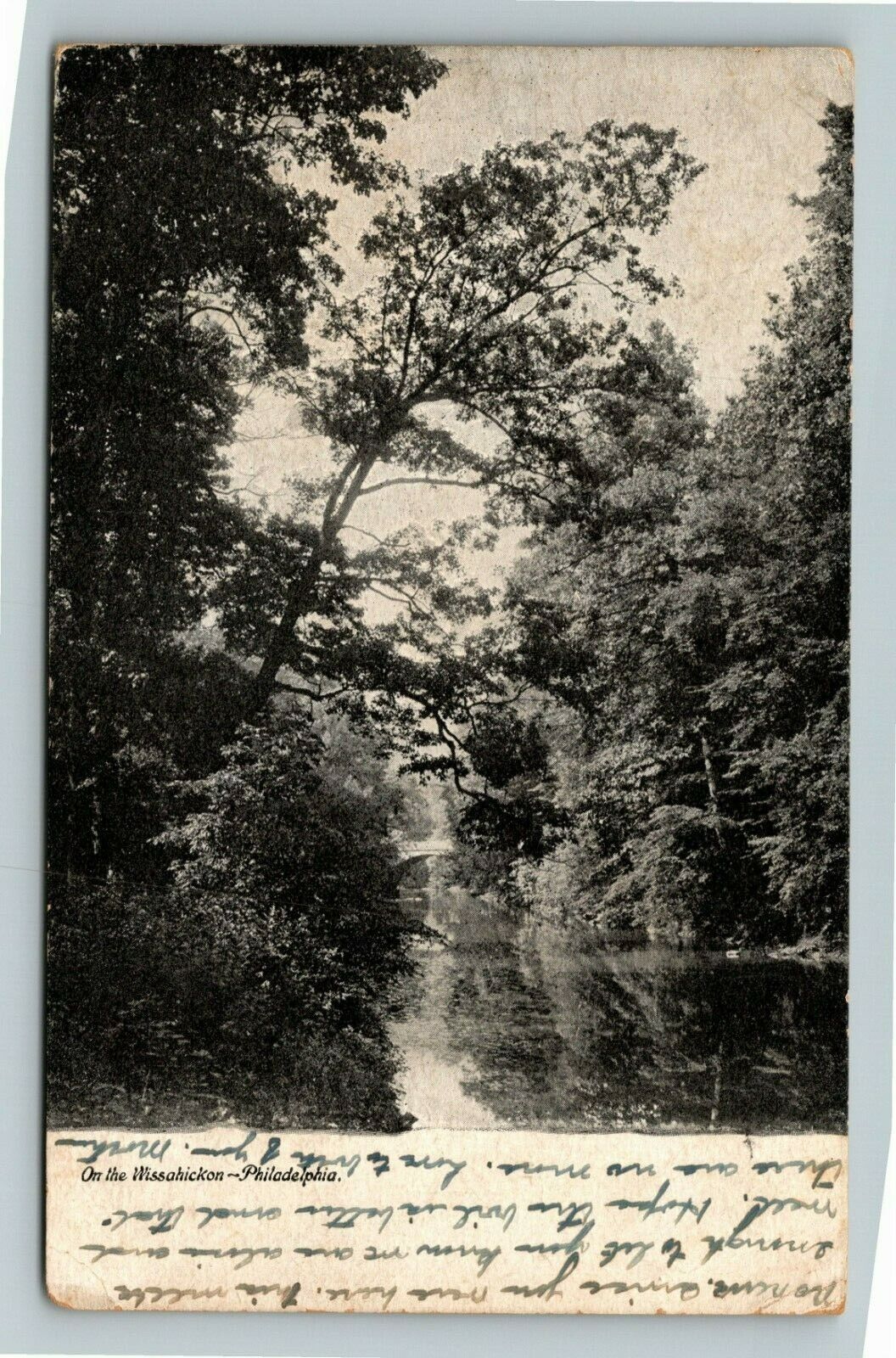 Philadelphia PA-Pennsylvania, Wissahickon, Water View, c1912 Vintage Postcard