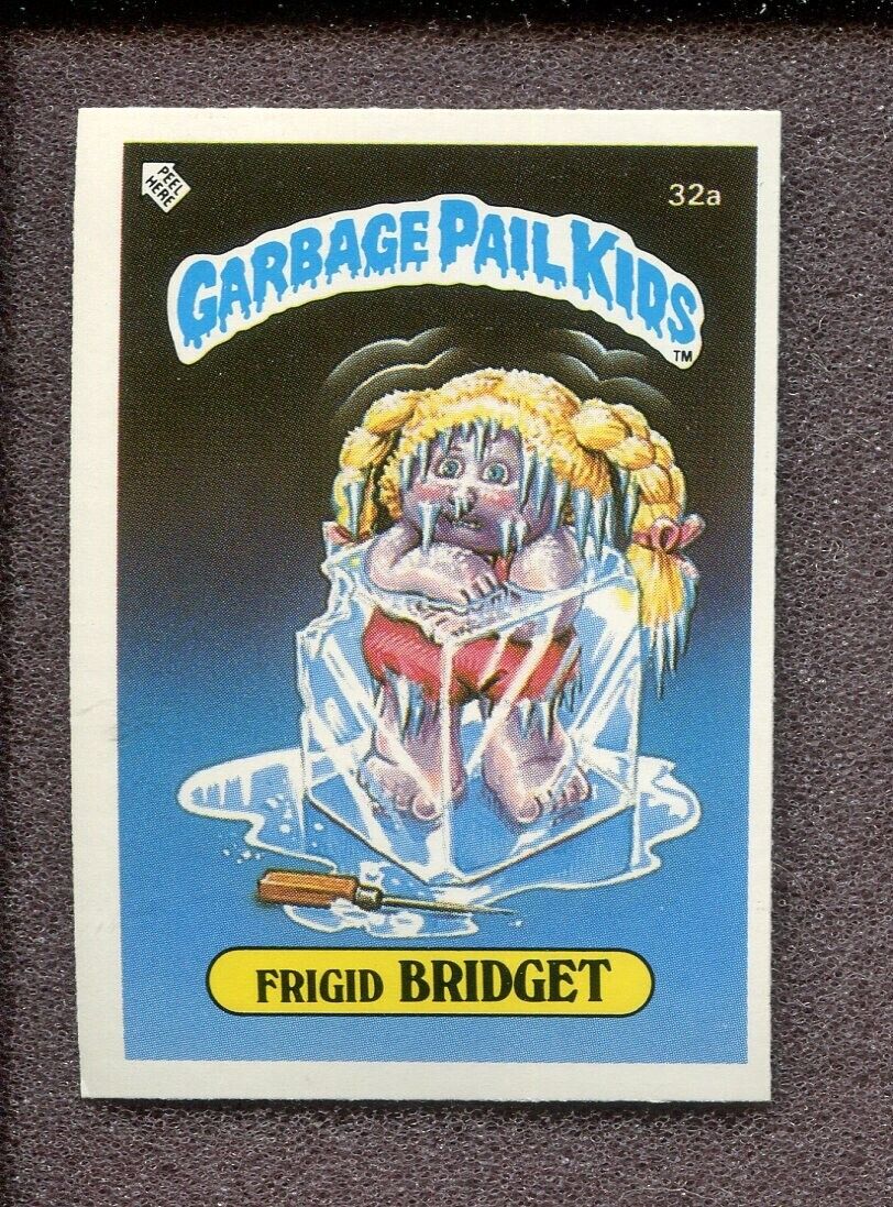 1985 Garbage Pail Kids UK Minis - Frigid Bridget - 32a