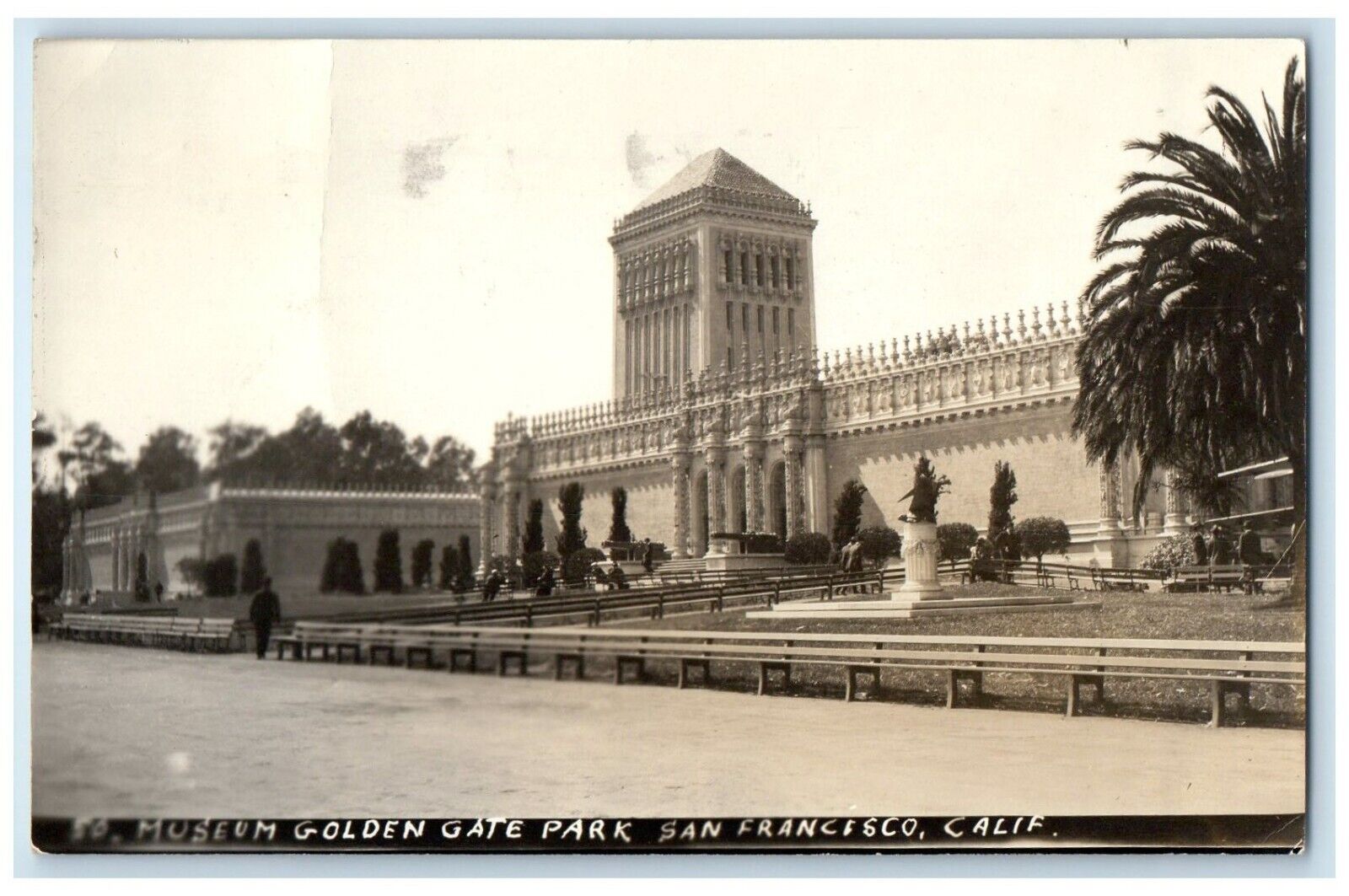 1921 Museum Golden Gate Park San Francisco California CA RPPC Photo Postcard