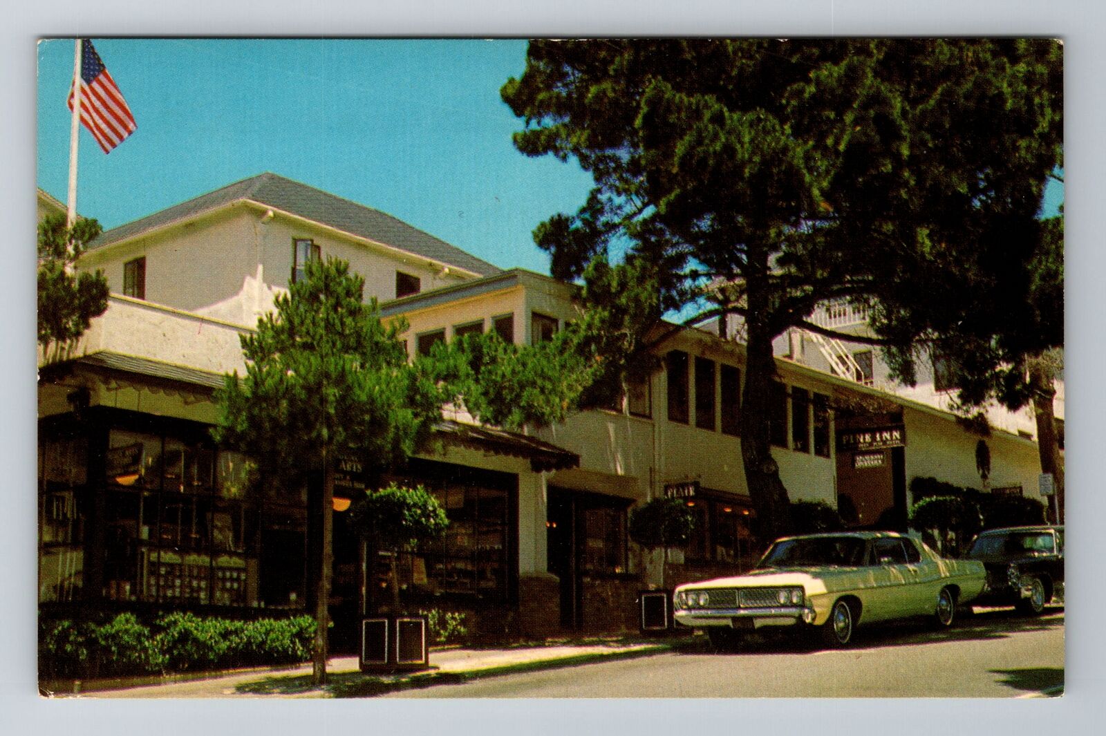 Carmel By The Sea, CA-California, Pine Inn & Pine Inn Shops, Vintage Postcard