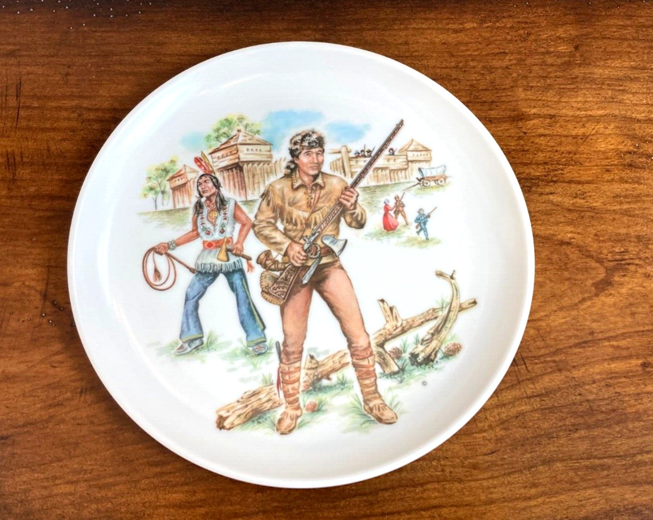 Vintage Davy Crockett  Kids Plate 1960\'s