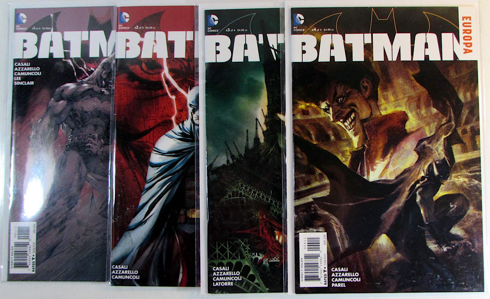Batman Europa Lot of 4 #1,2,3,4 DC Comics (2016) NM- 1st Print Comic Books