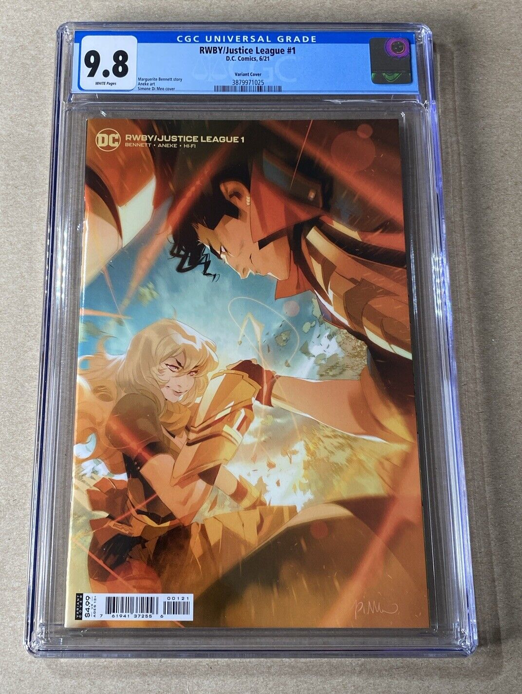 RWBY/ Justice League 1 CGC 9.8 Variant Cover 2021 Di Meo