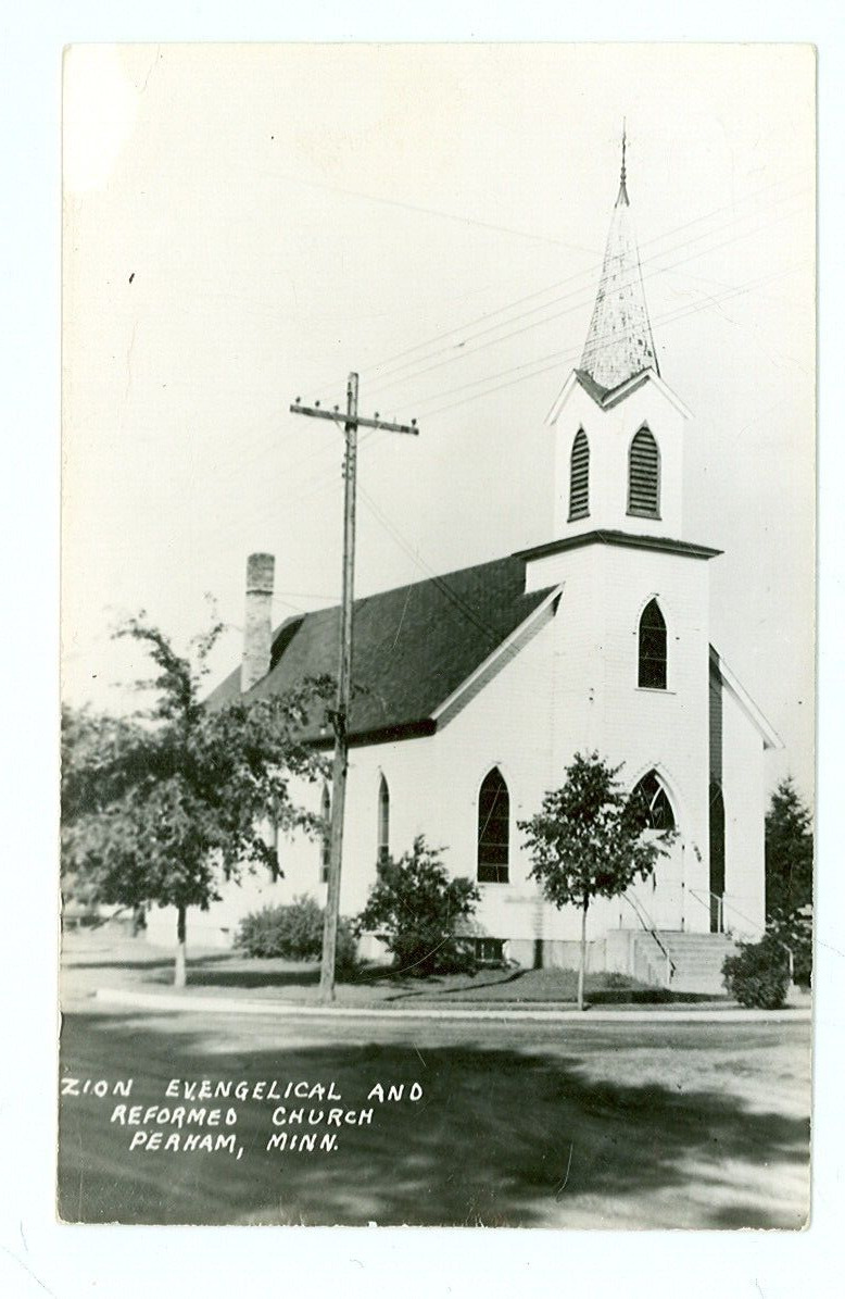 PERHAM,MINNESOTA-ZION EVANGELICAL/REFORMED CHURCH-RPPC-(1958)-(MN-P-Q)