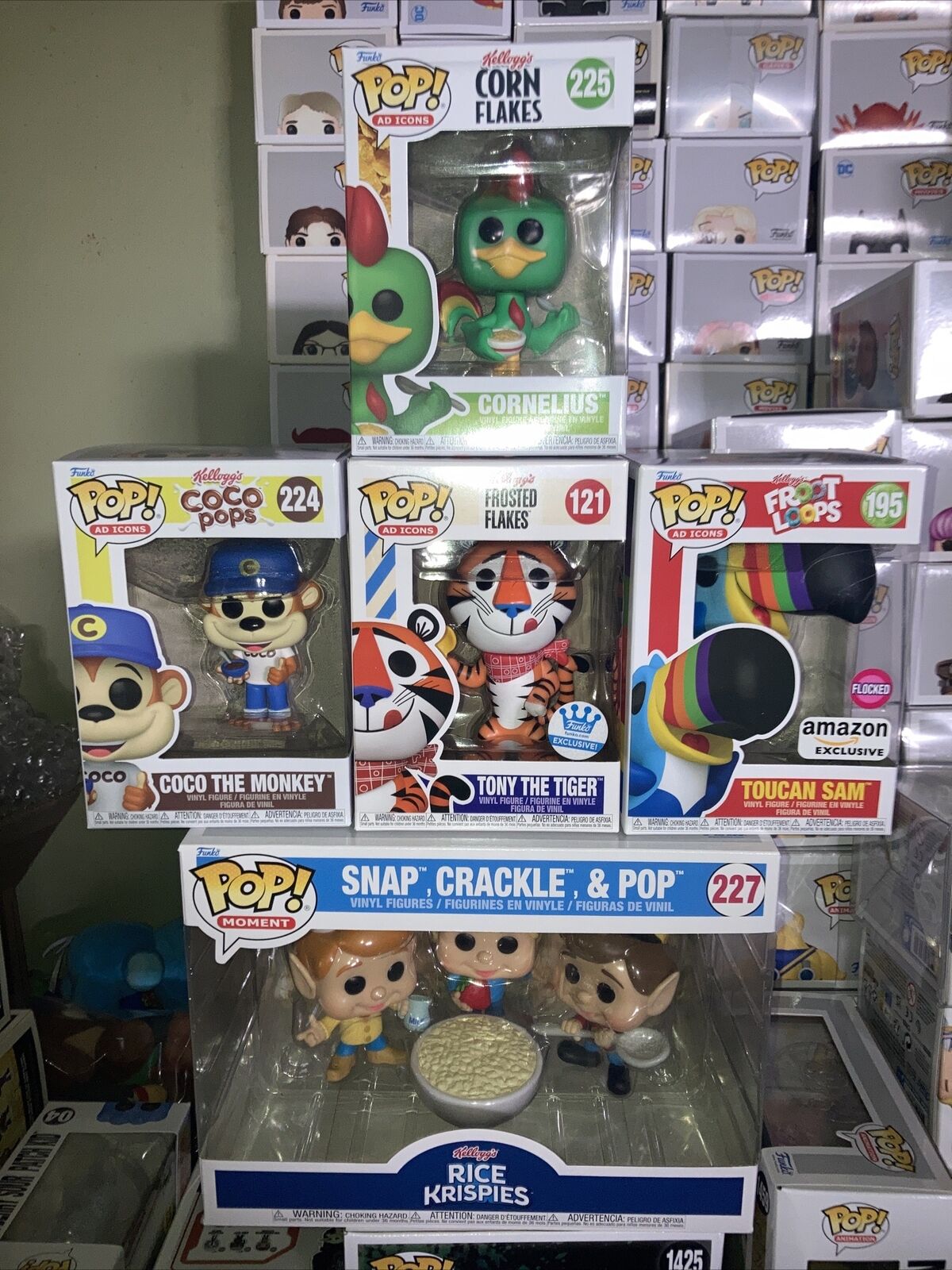 Kellogg’s Cereal Funko Pop Lot of 5 Mint Condition Brand New Unopened