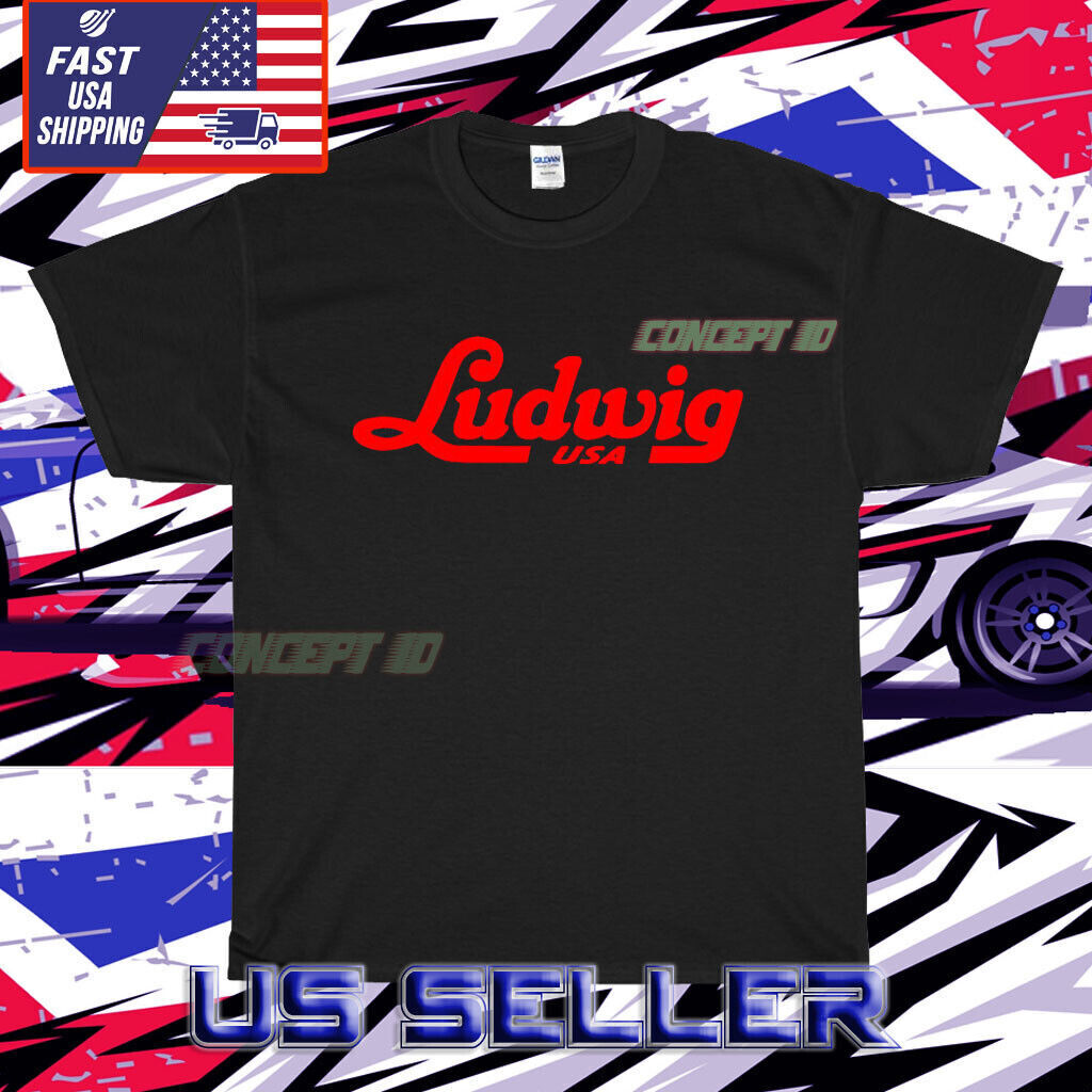 HOT Ludwig Drums Logo Retro Vintage Unisex T-shirt S-5XL