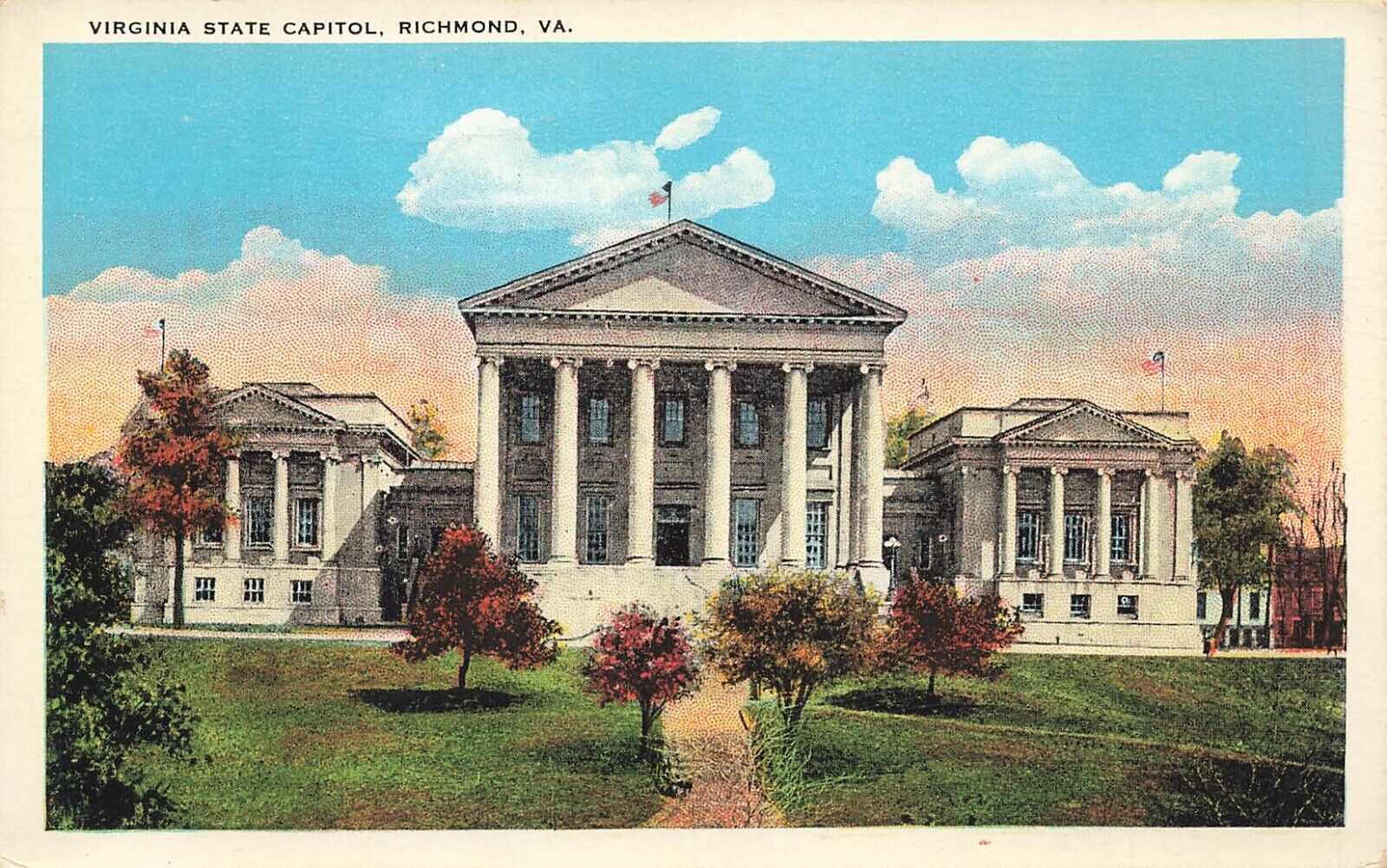 Postcard Virginia State Capitol Richmond Virginia VA