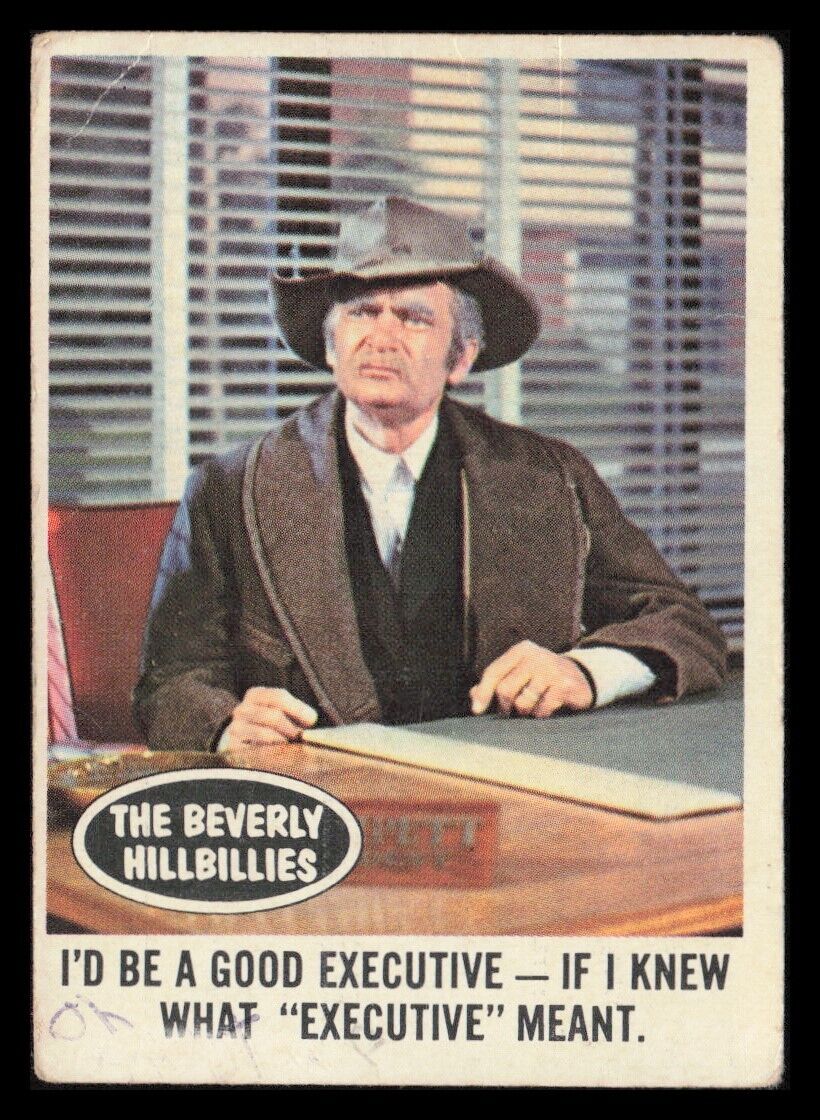 1963 Topps Beverly Hillbillies TV Card #24 I\'d be a good executive - if I knew..