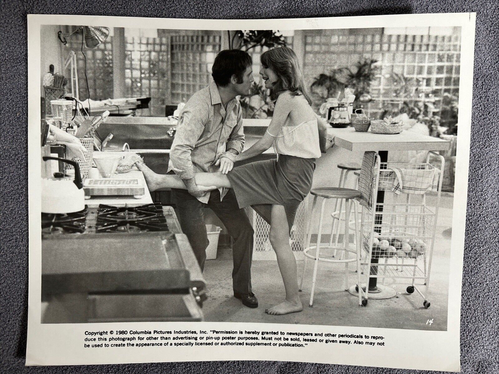 1980 Jill Clayburgh Charles Grodin in the My Turn Press Photo Still | B&W 8x10\