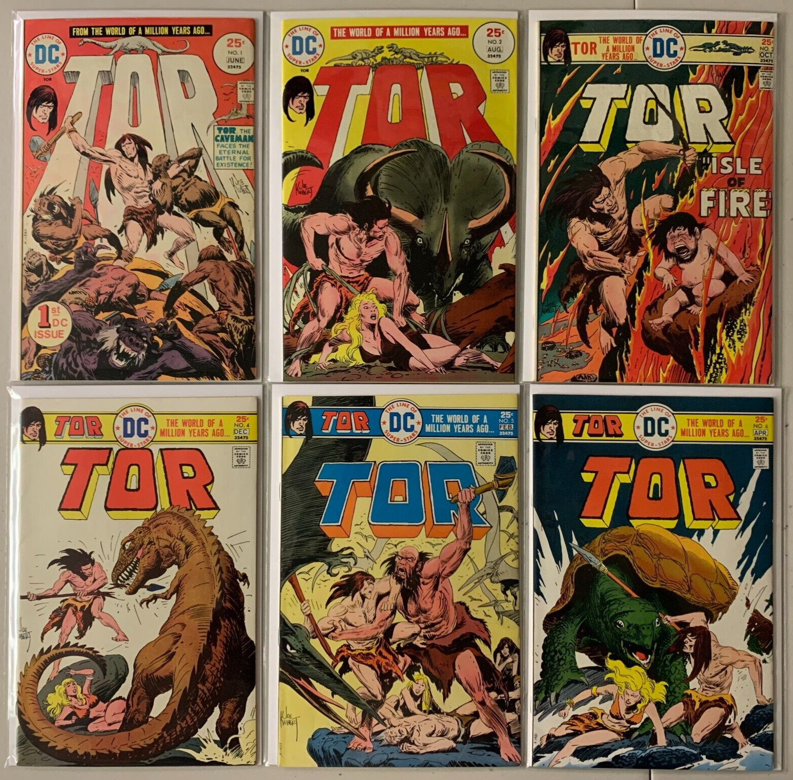 Tor set #1-6 DC 1st Series 6 different books 6.0 FN (1975 to 1976)