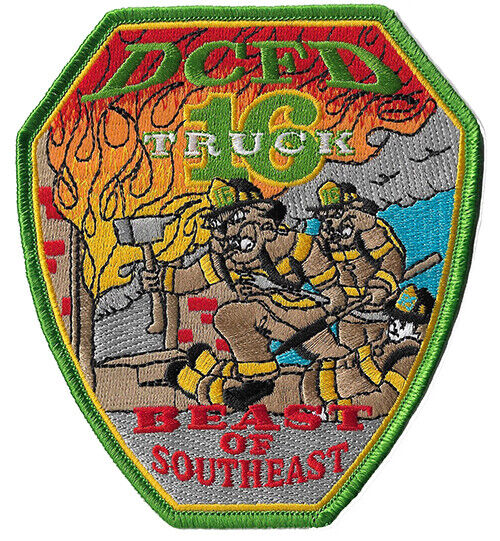DCFD Truck 16 Bull Dog Beast of the Southeast NEW Fire Patch