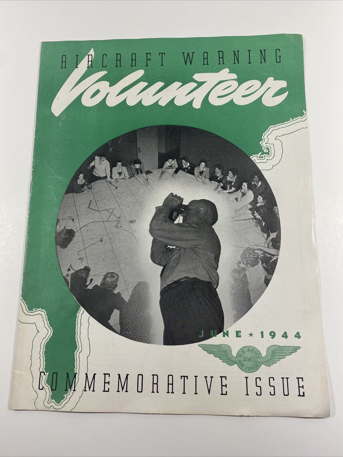 Aircraft Warning Volunteer magazine June 1944 Commemorative Issue Rare HTF