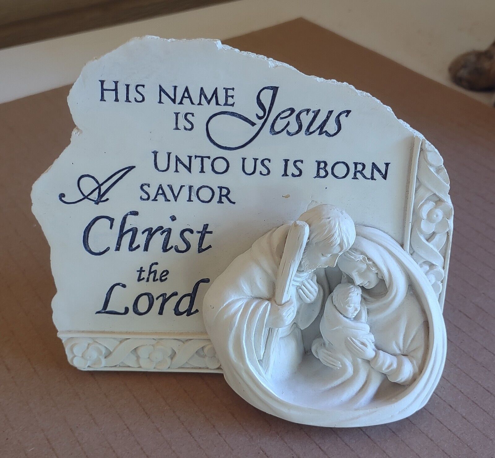 His name is Jesus Christmas  Fine Giftware & Collectibles By Malco  for desk