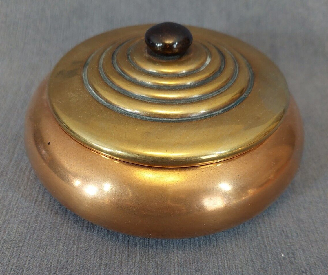 Vintage Brass and Copper Candy Dish, Chase?