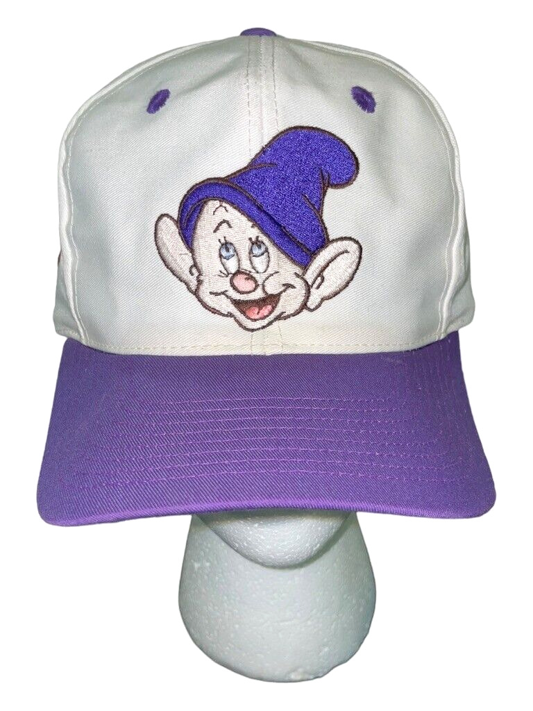 Vintage 90s  Disney Store Dopey Snow White Dwarfs Snapback Hat Cap Embroidered