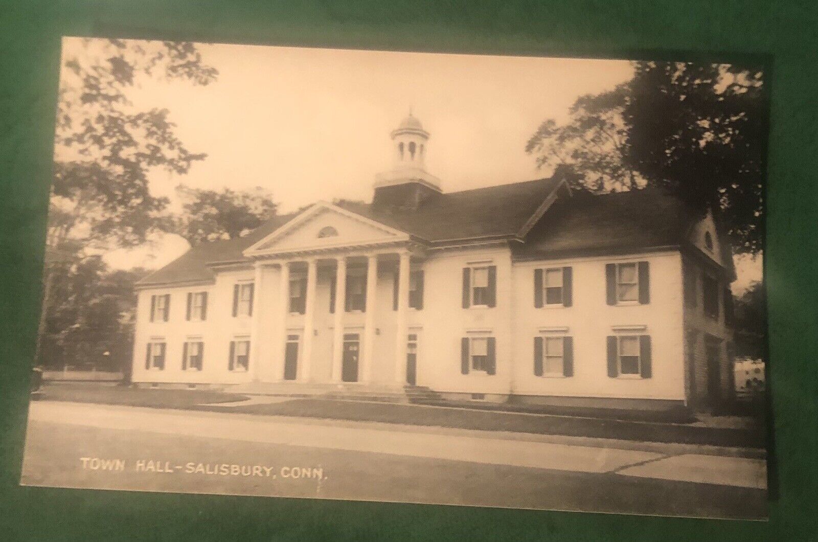 Early 1900’s Postcard Town Hall Salisbury Connecticut