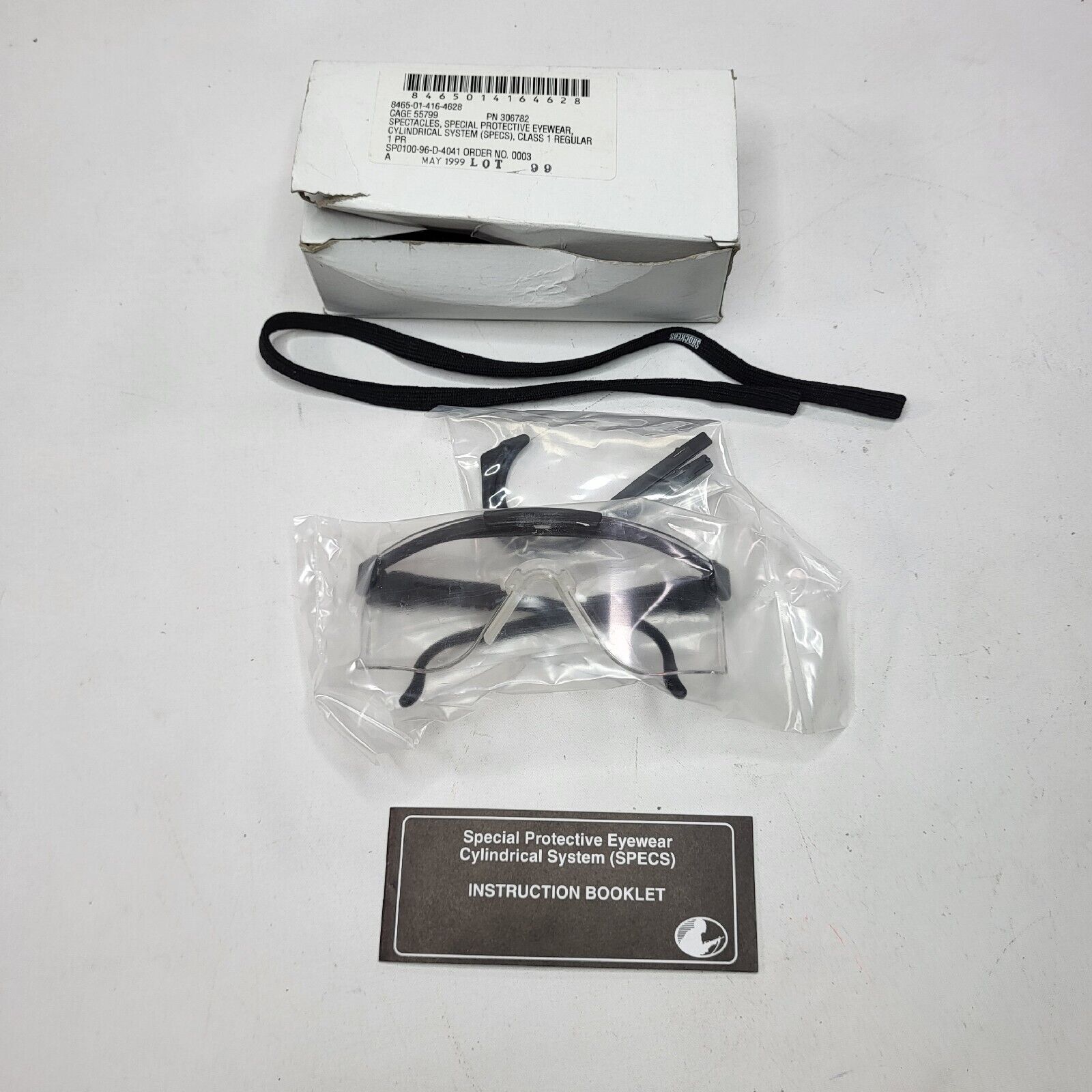 New Genuine Military Ballistic Safety Glasses SPECS Special Protective Eyewear