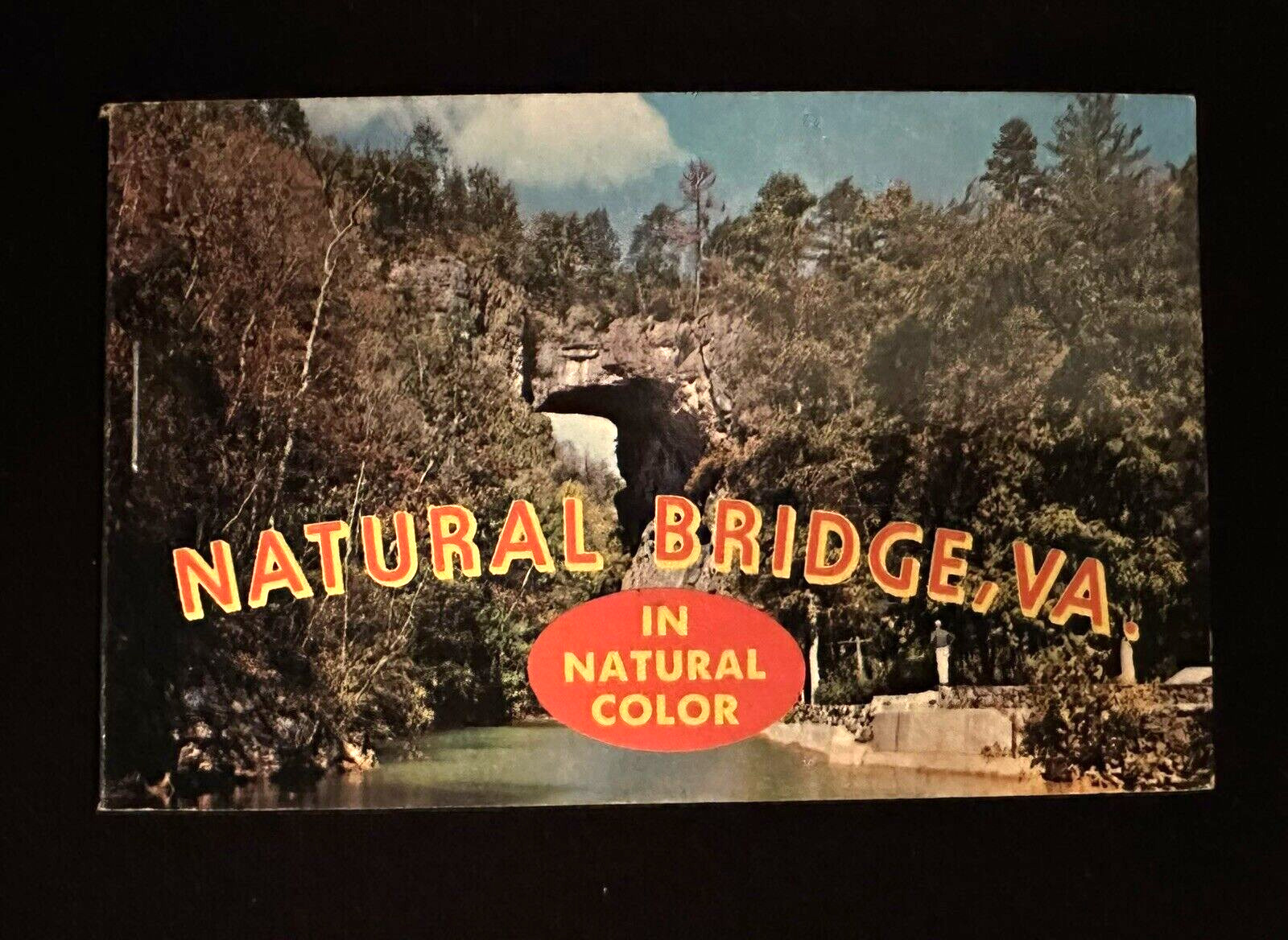 Natural Bridge Virginia Mini Postcard Set Souvenir Book 10 Postcards