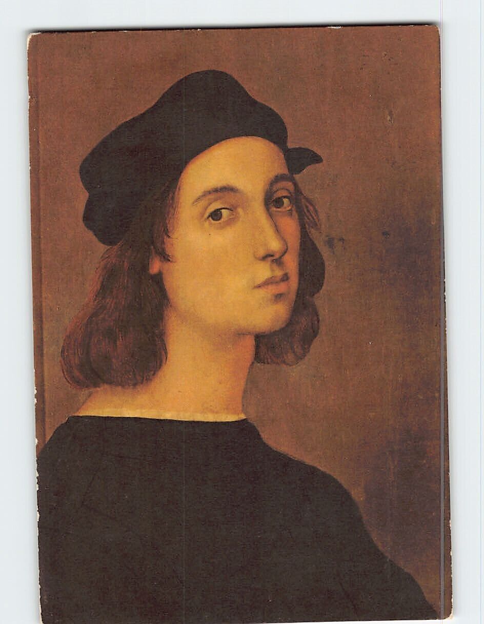 Postcard Self portrait By Raffaello