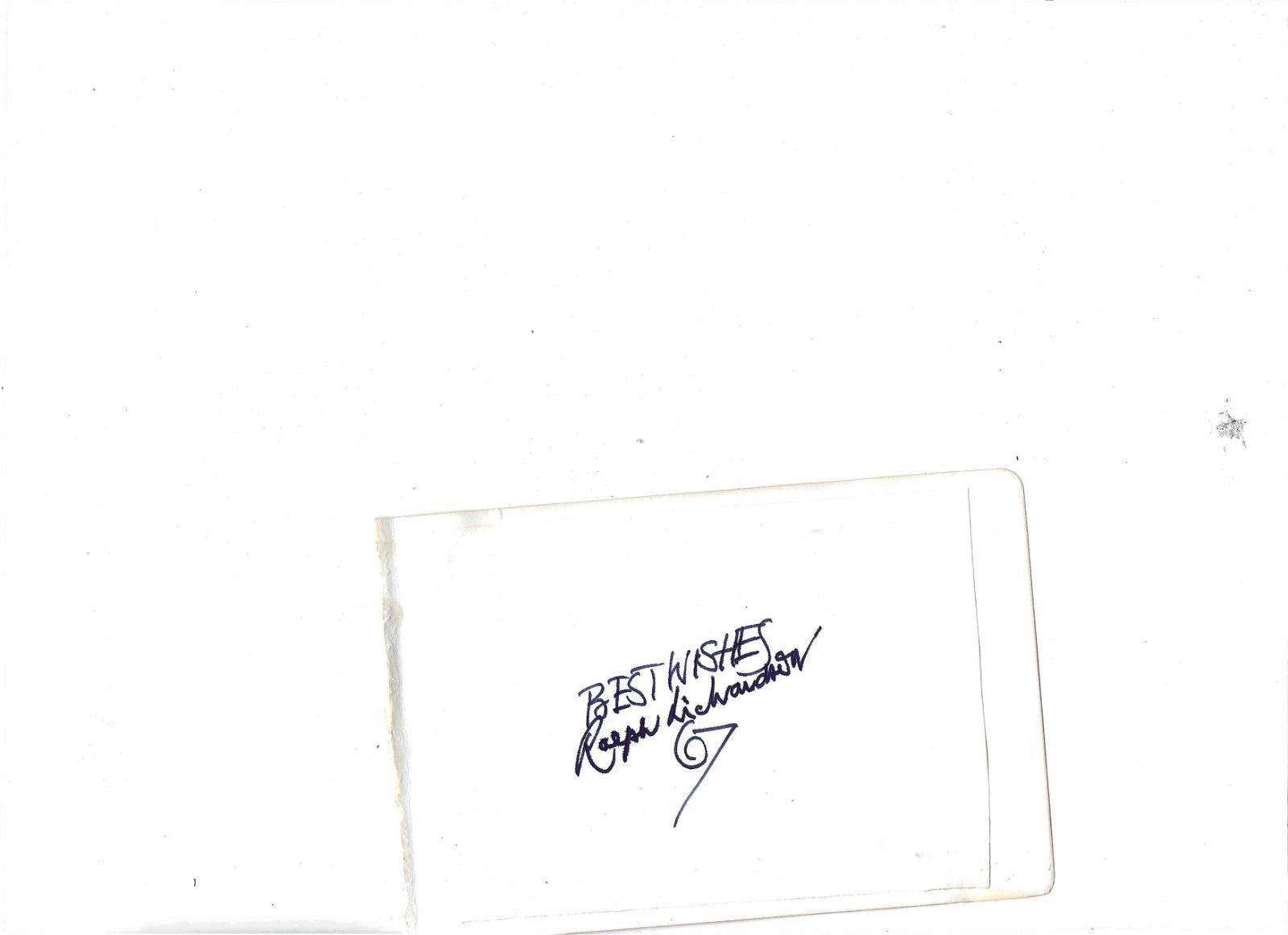 Hand Signed Autograph Of Ralph Richardson British Film Star 1967