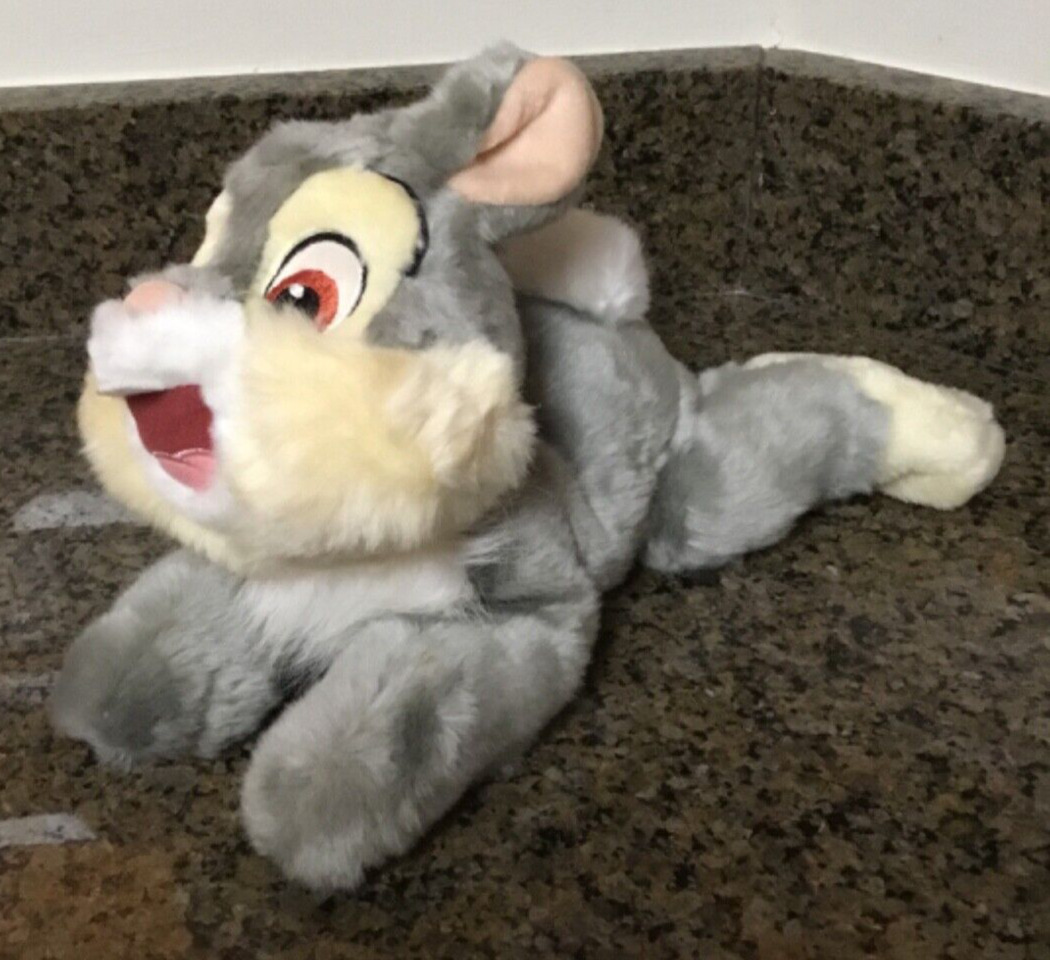 Disney Store THUMPER From Movie Bambi Plush Stuffed Rabbit 13” Toy Soft Toy EUC
