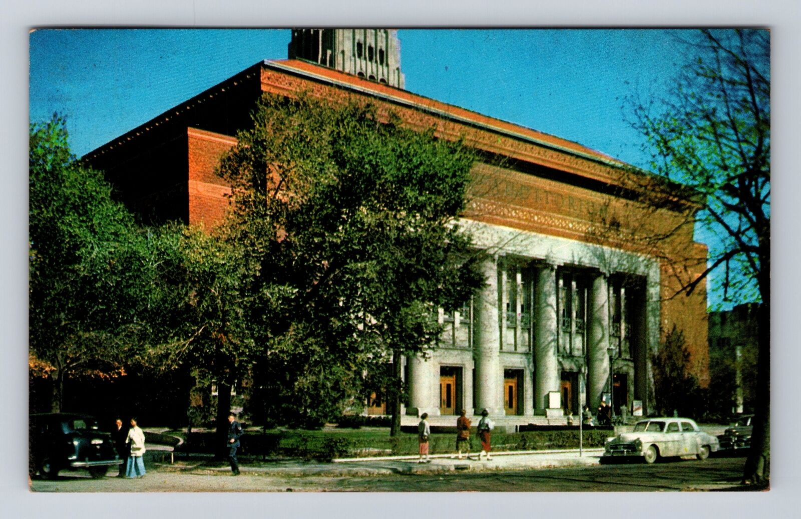 Ann Arbor MI-Michigan, University of Michigan Hill Auditorium, Vintage Postcard