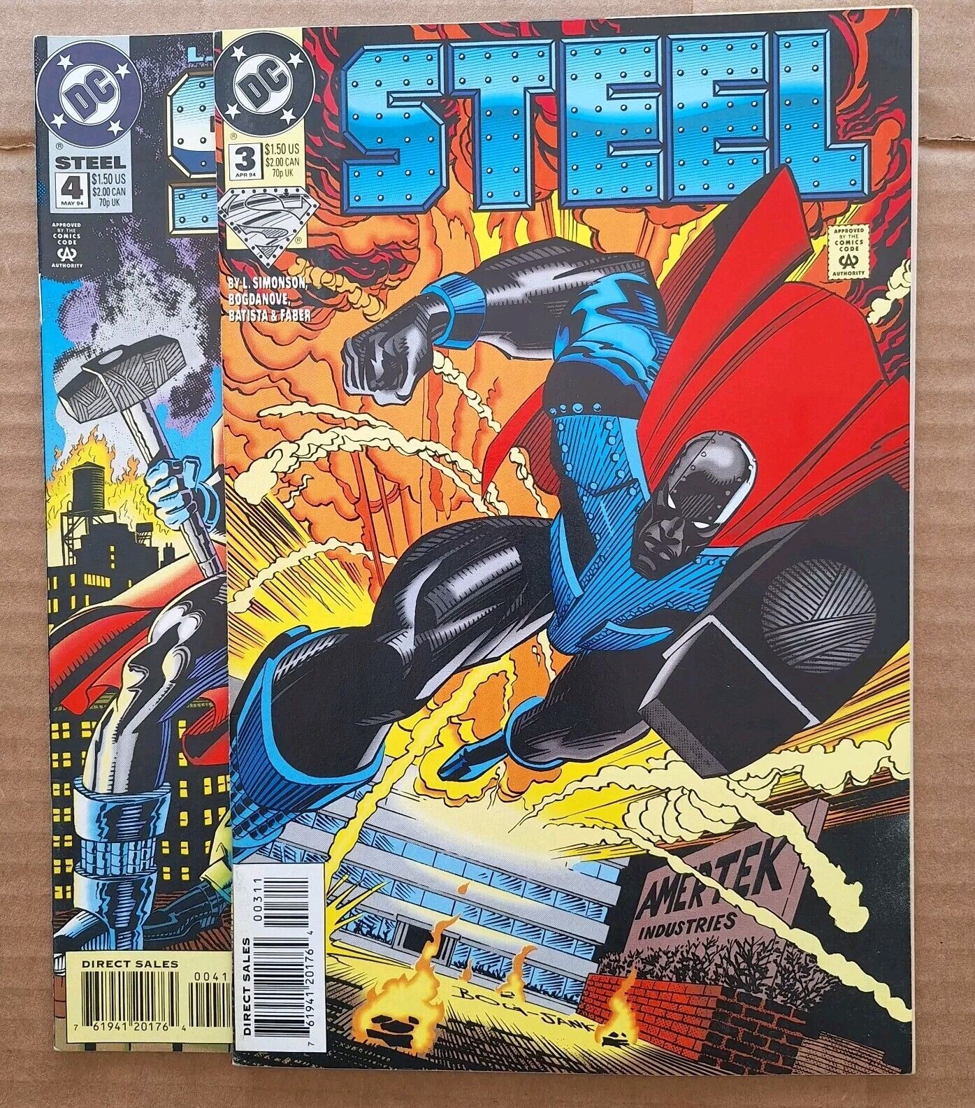Steel #3-4  DC Comics Comic Lot