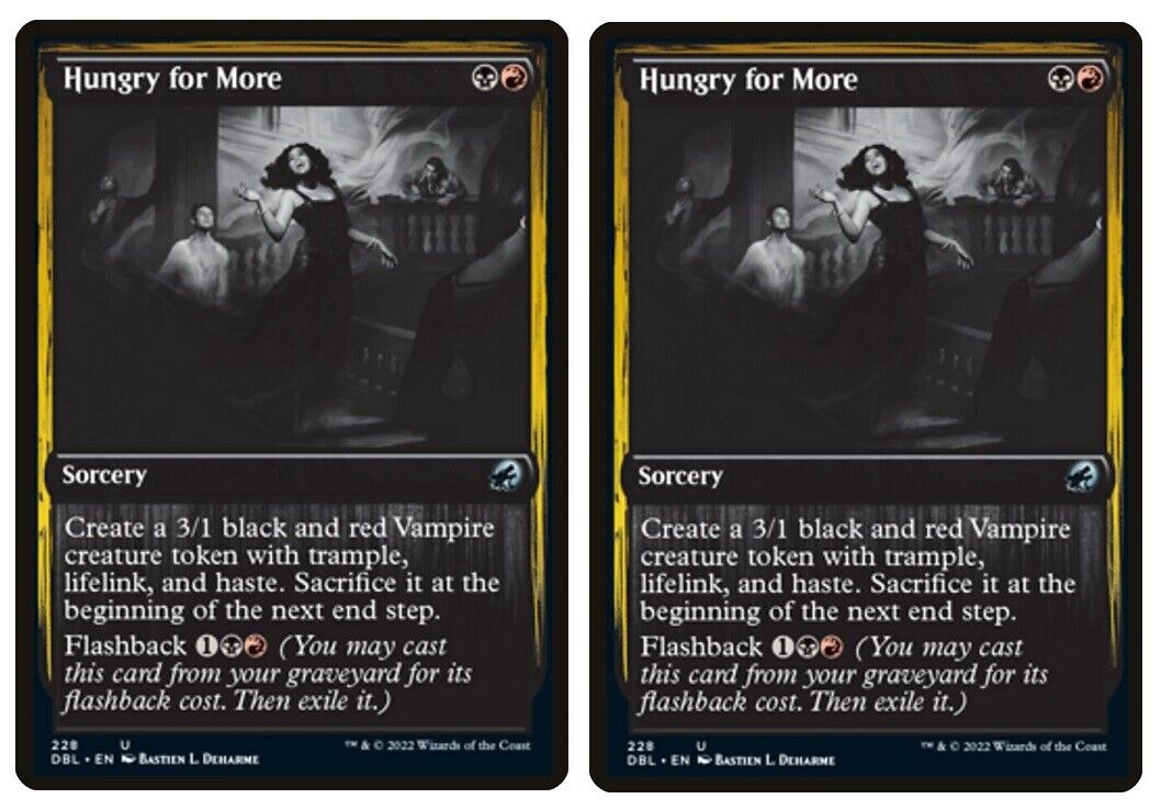 MTG: 2 x Hungry for More - Sorcery - Innistrad Double Feature (DBL) - M/NM