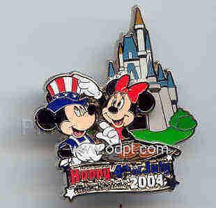 Disney 4th of July at Magic Kingdom Mickey Mouse Pin