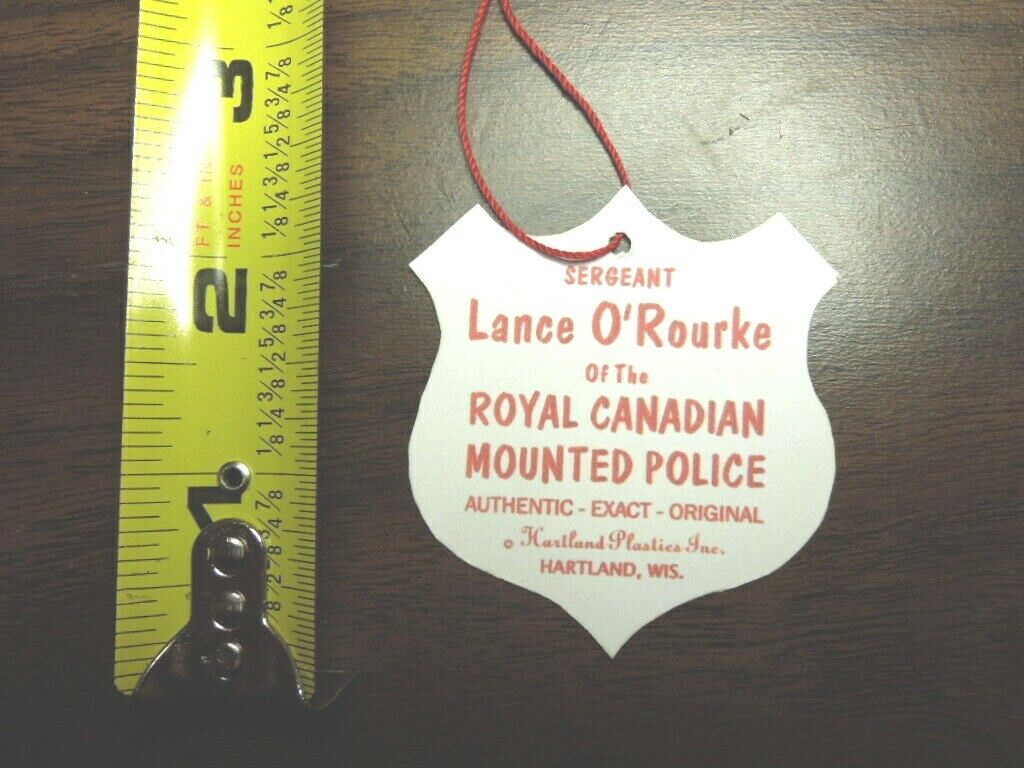 1950\'s Sergeant Lance O\'Rourke Mountie Western Rider Custom Hang Tag 