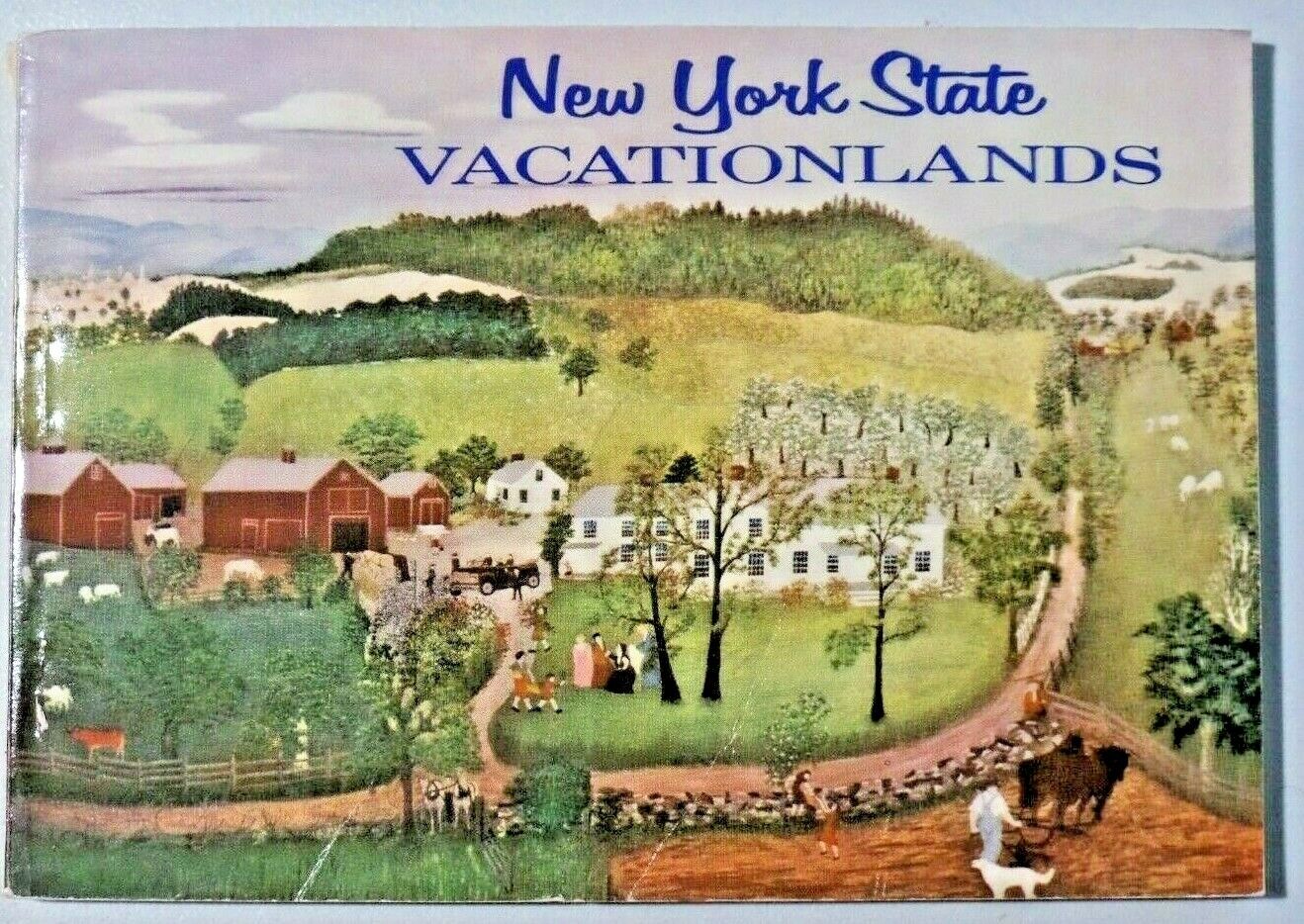Vintage 1961 New York State Vacationlands Book Brochure Color Photos A069