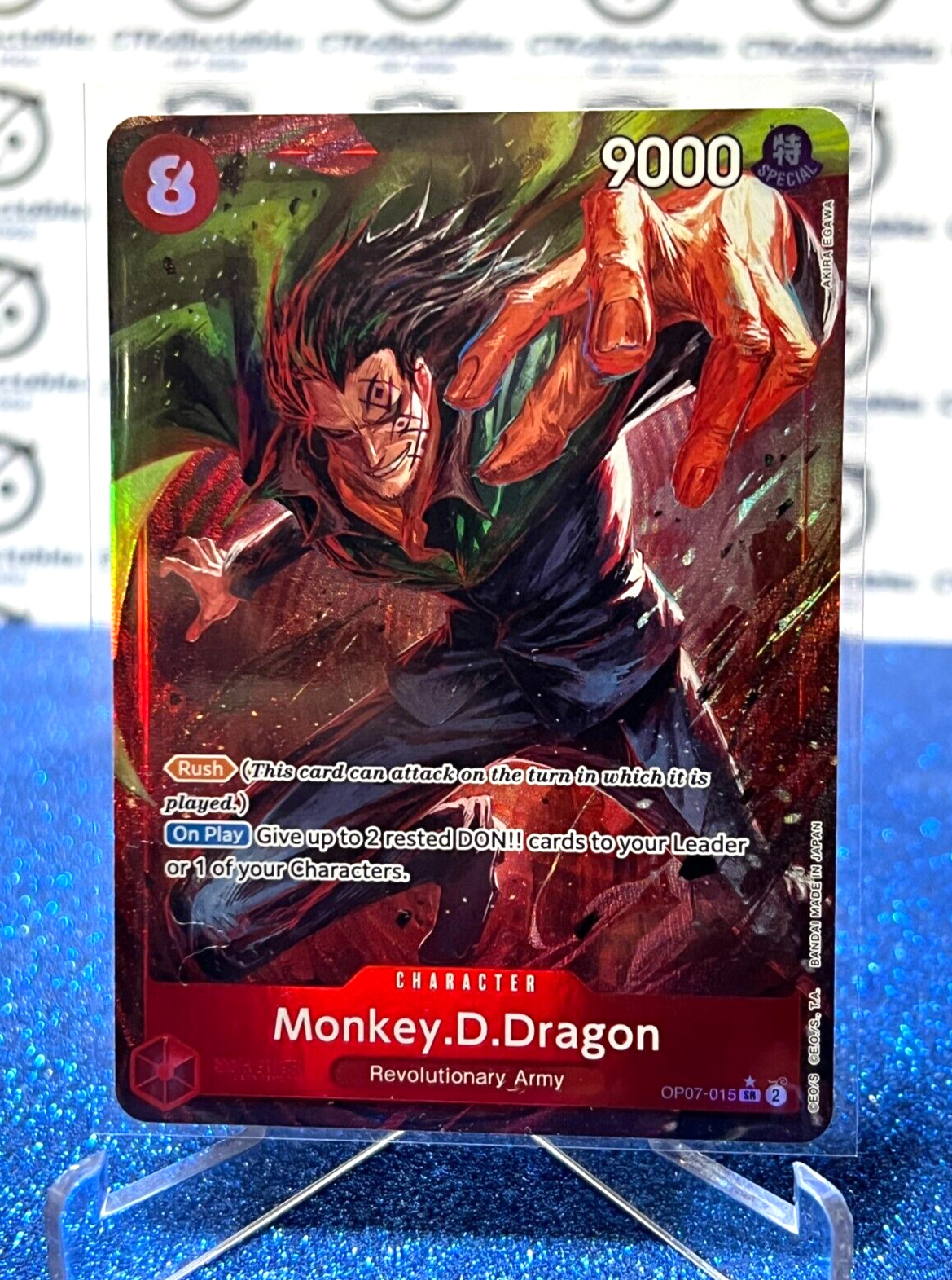 2024 ONE PIECE MONKEY.D.DRAGON # OP07-015 *SR 500 YEARS IN THE FUTURE CARD