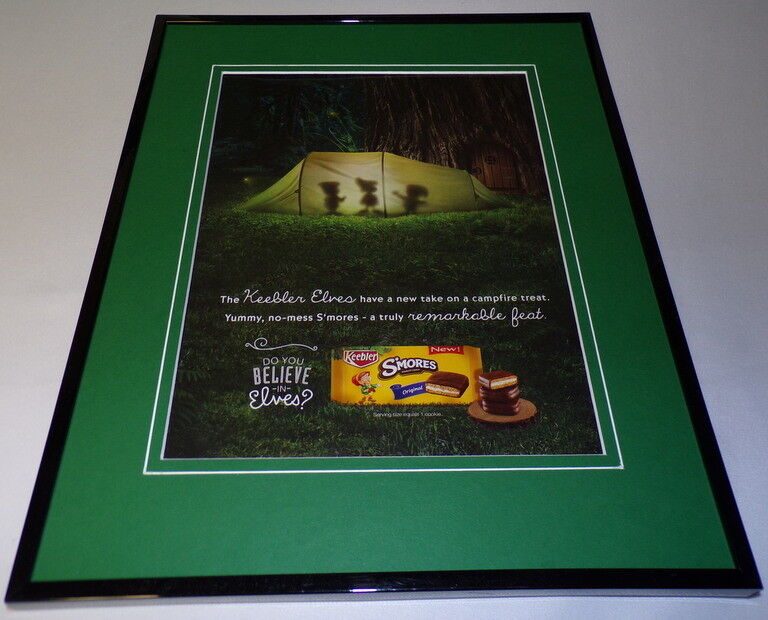 2014 Keebler Smores Cookies Framed 11x14 Vintage Advertisement
