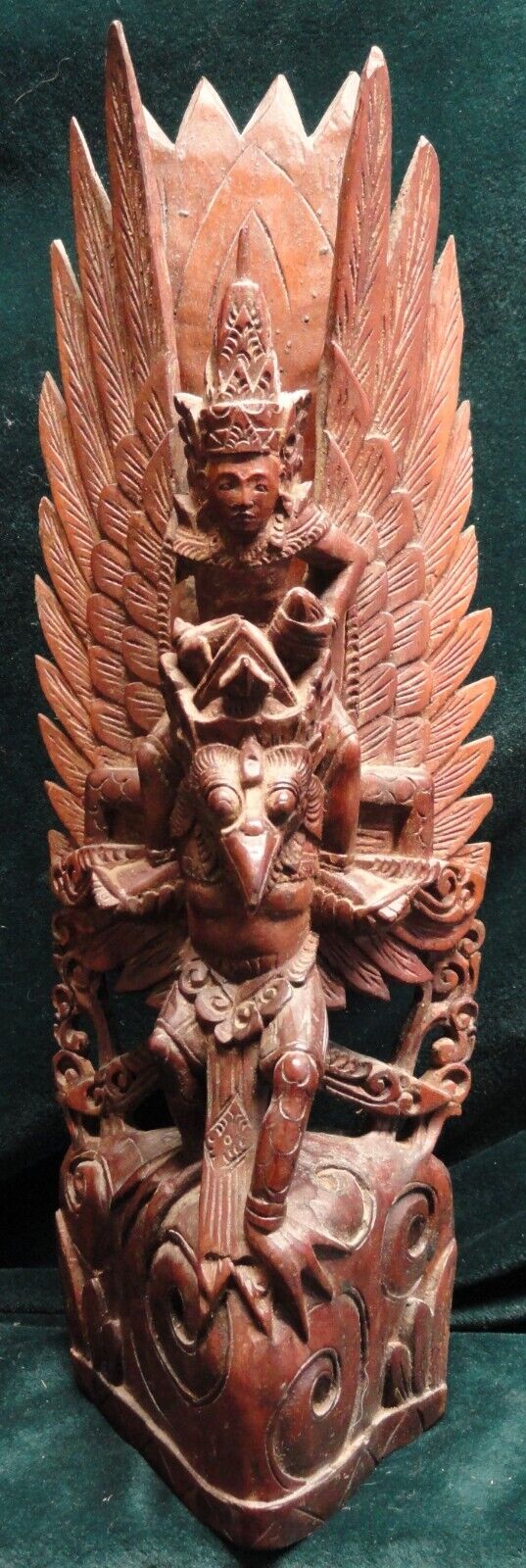 Intricate Vintage Vishnu Riding Garuda 12\