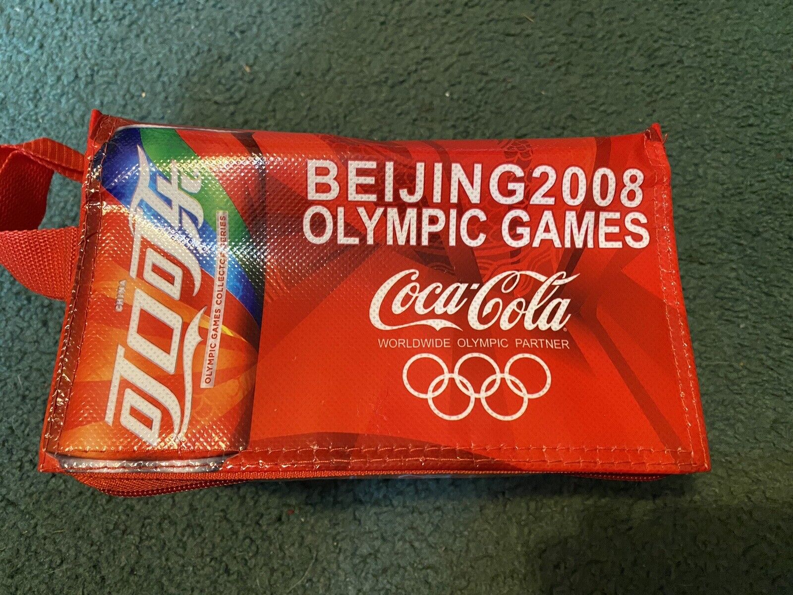 Coca Cola Beijing 2008 Olympic Games insulated 6 Can Carrier Cooler Sponsor NEW