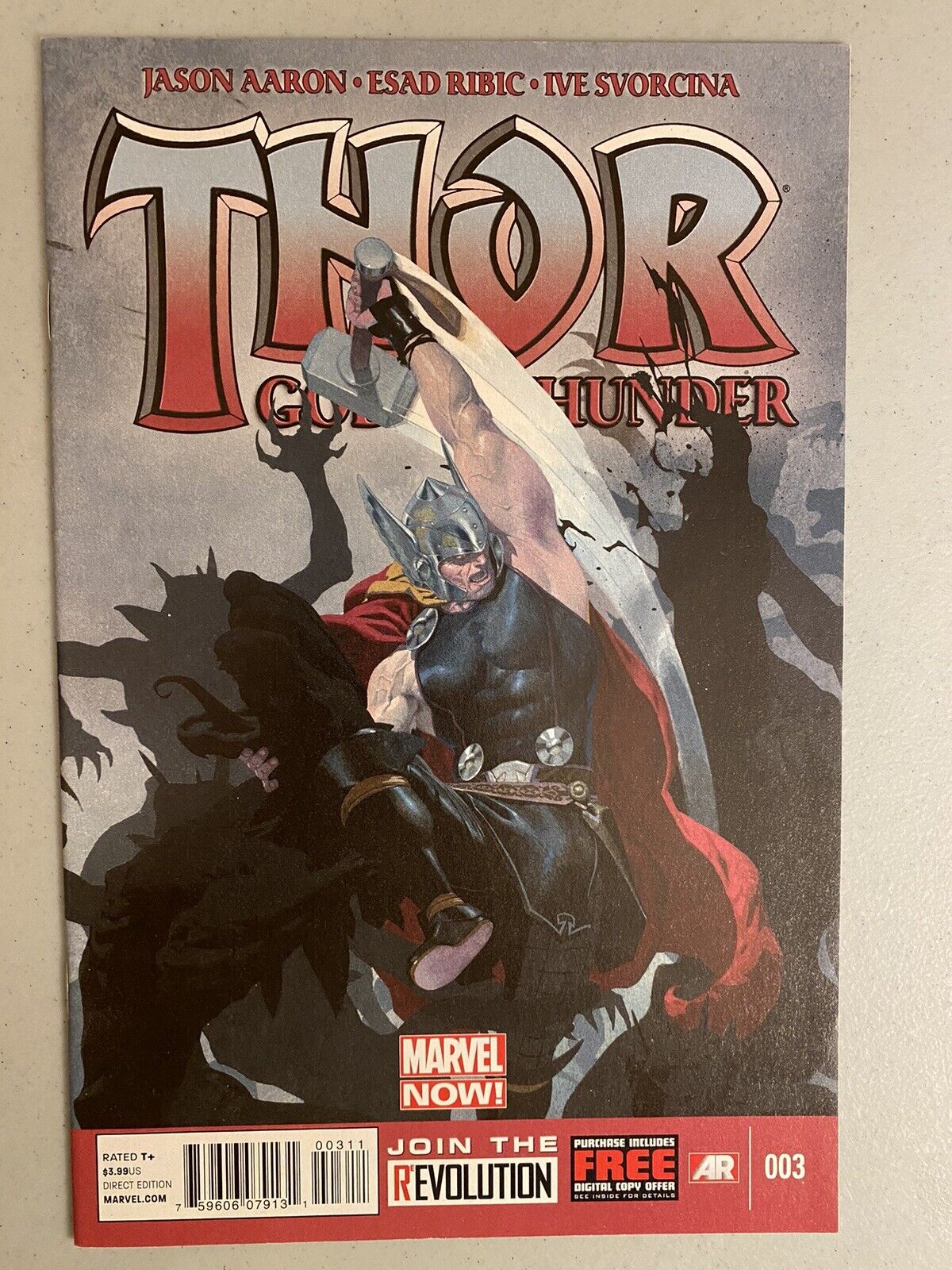 Thor God of Thunder 3, NM- 9.2, Marvel 2013, 1st Print, 1st Lord Librarian